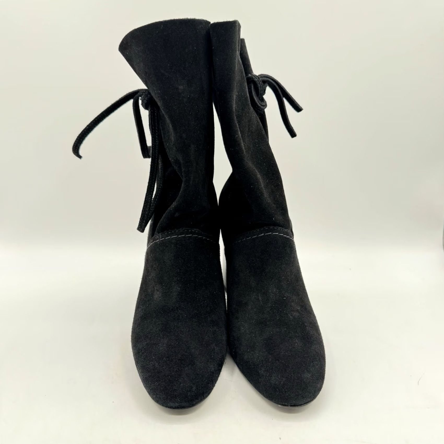 Tory Burch Tory Burch Gigi Bootie Black 6M Women Solid Leather Ankle Block Heel Closed Toe Casual Formal Shoes Size US 6 / IT 36 - 2 Thumbnail