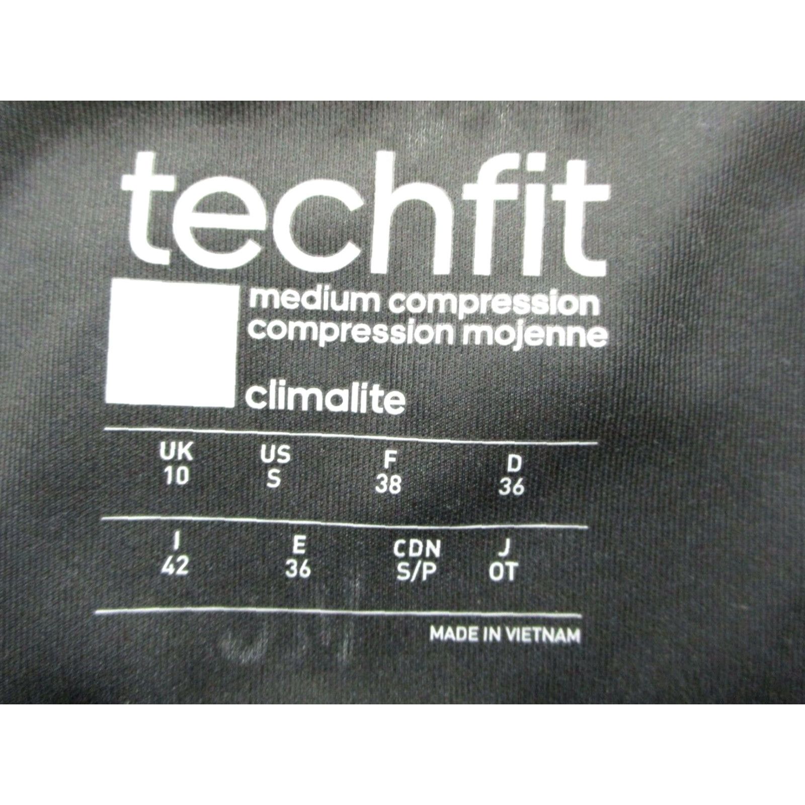 Adidas ADIDAS Capri Pants Women's Size S Athletic TECHFIT Compression Black Size 28" / US 6 / IT 42 - 3 Thumbnail