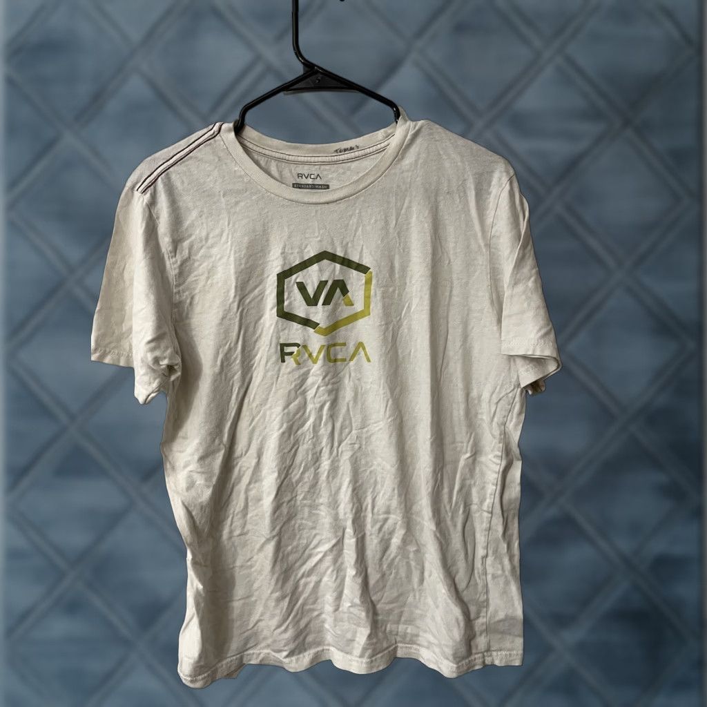 RVCA VINTAGE RVCA T-Shirt Men Medium Short Sleeve White Tee Short Sleeve Tee Mens Size US M / EU 48-50 / 2 - 1 Thumbnail