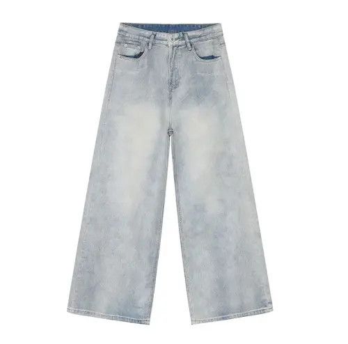 Japanese Brand Mizuho x Marie Light style washed blue baggy jeans Size US 34 / EU 50 - 7 Thumbnail