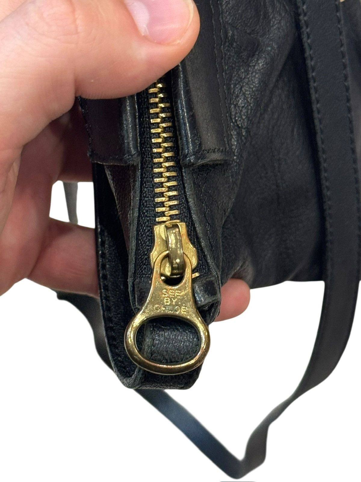 See by Chloe See by Chloe Black Elegant Leather Shoulder Bag Size ONE SIZE - 6 Thumbnail