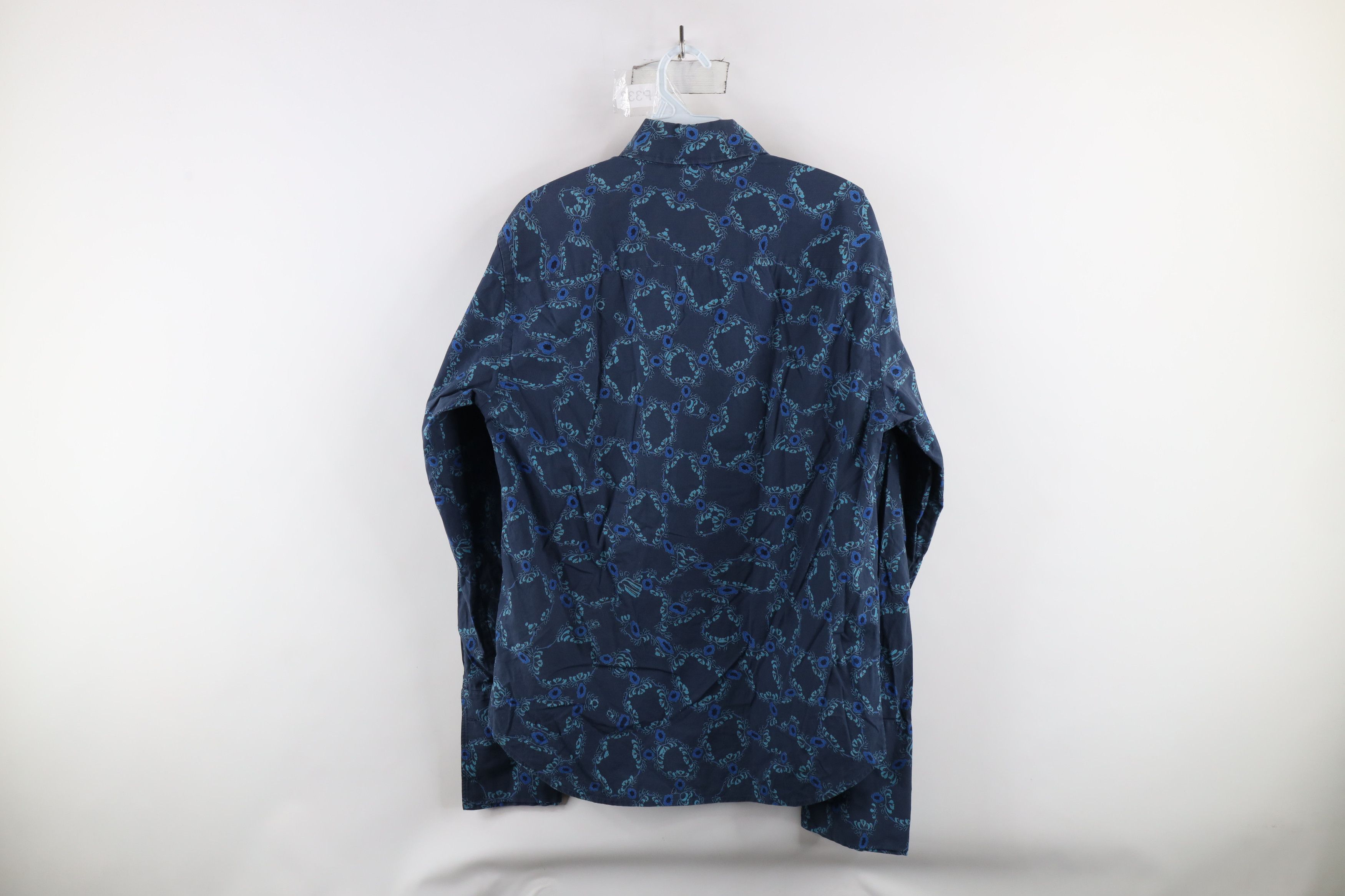 Theory × Vintage Theory Andrew Flower All Over Print French Cuff Button Shirt Size US S / EU 44-46 / 1 - 7 Thumbnail
