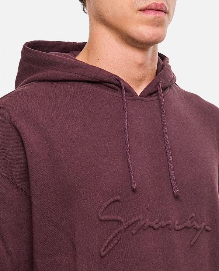 Givenchy Burgundy Embossed Signature Logo Oversized Hoodie Size US XXL / EU 58 / 5 - 3 Thumbnail