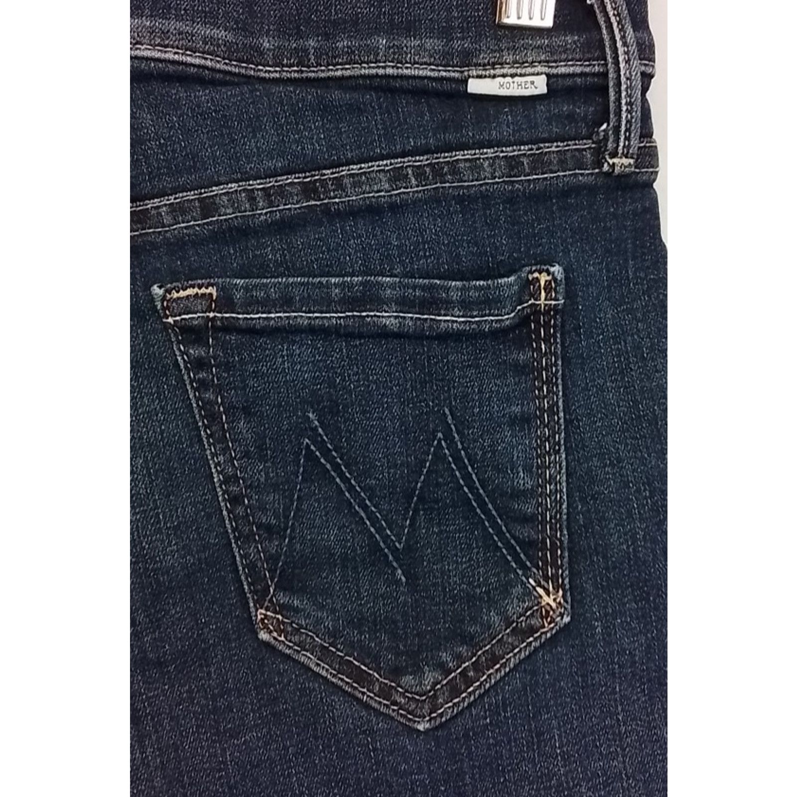 MOTHER Mother Charmer Shorts Women's 24 Dark Distressed 2" Inseam Size 24" / US 00 / IT 34 - 6 Thumbnail
