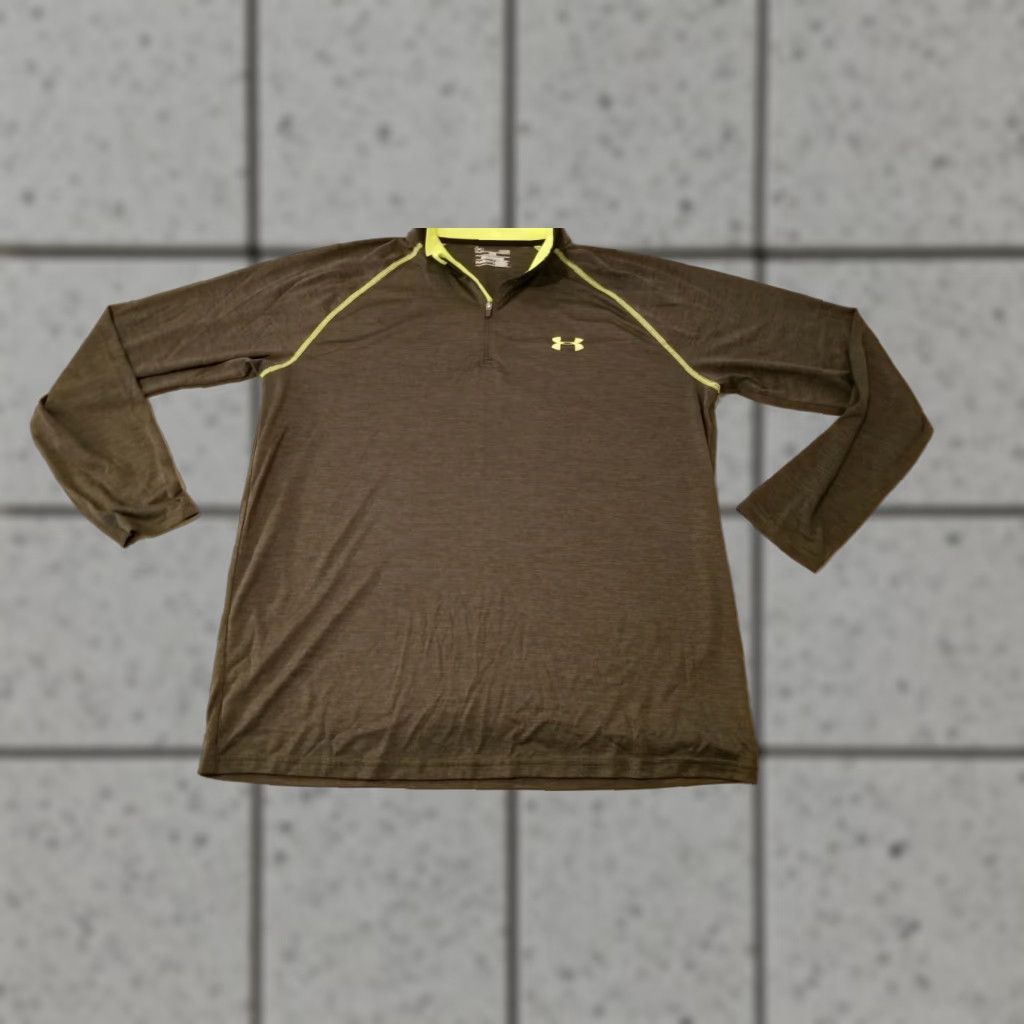 Under Armour **Under Armour Large Gray Half Zip T-Shirt Athletic** User: Under Armour Large Gray Half Zip T-Shirt Athletic Size US L / EU 52-54 / 3 - 1 Thumbnail