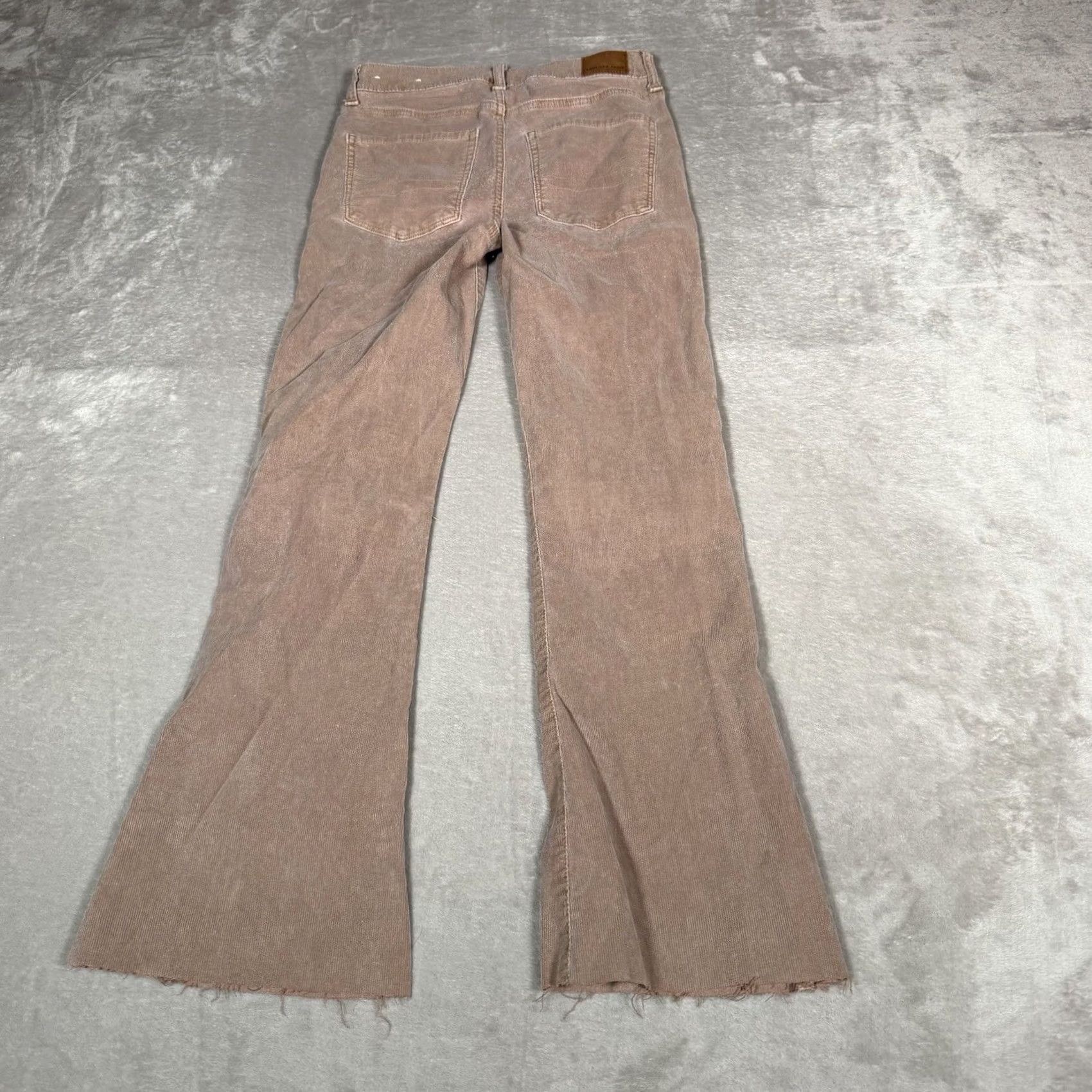 American Eagle Outfitters VINTAGE American Eagle Corduroy Pants Womens 2 Pink High Rise Flare Casual Y2K Womens Size 26" / US 2 / IT 38 - 6 Thumbnail