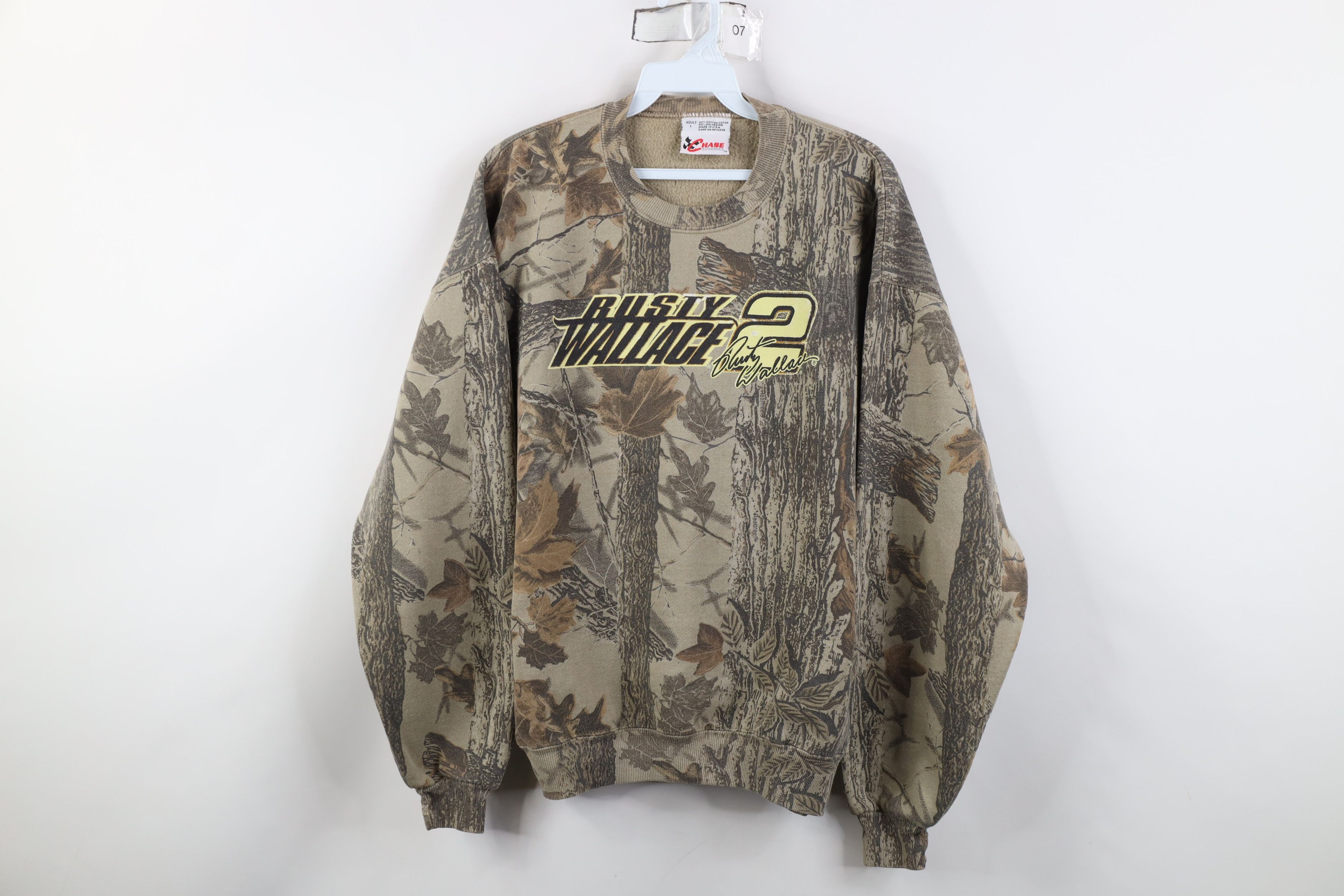 Vintage Vintage 90s NASCAR Camouflage Crewneck Sweatshirt USA Size US L / EU 52-54 / 3 - 1 Thumbnail