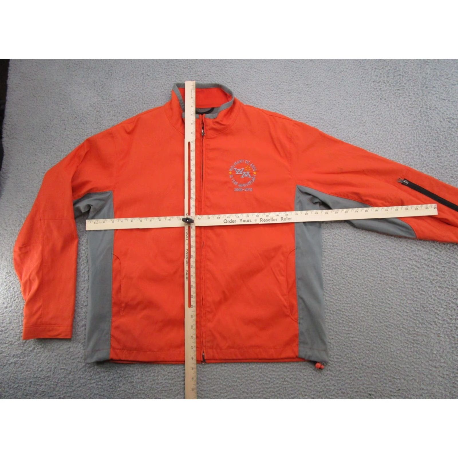 Port Authority Walmart Distribution Center Orange Zip 10 Year Anniversary Jacket Men's L Port Authority Softshell Jacket Full Zip Orange 10 Year Anniversary Mens L Size US L / EU 52-54 / 3 - 6 Thumbnail
