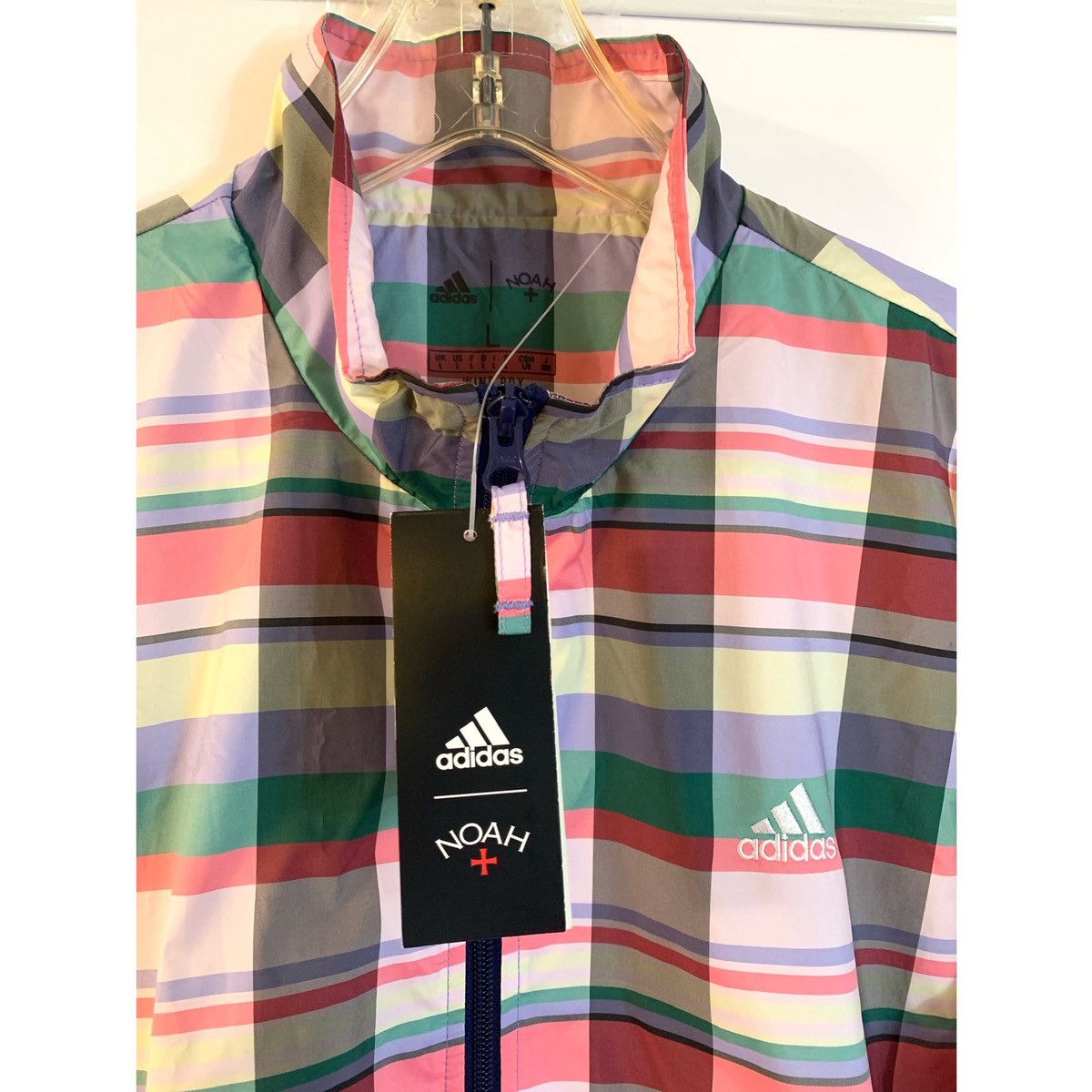Adidas × Noah NOAH X ADIDAS LOGO PLAID TECH TRACK JACKET Size US L / EU 52-54 / 3 - 3 Thumbnail