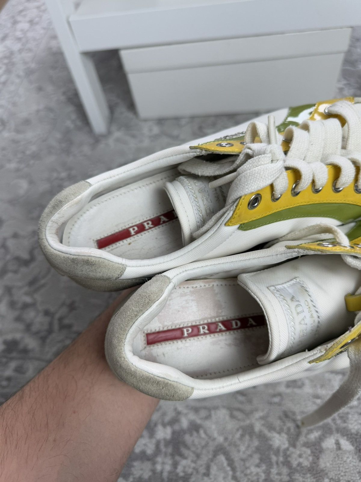 Designer × Prada VIntage Prada low top sneakers shoes US8 designer luxury y2k Size US 8 / IT 38 - 9 Thumbnail