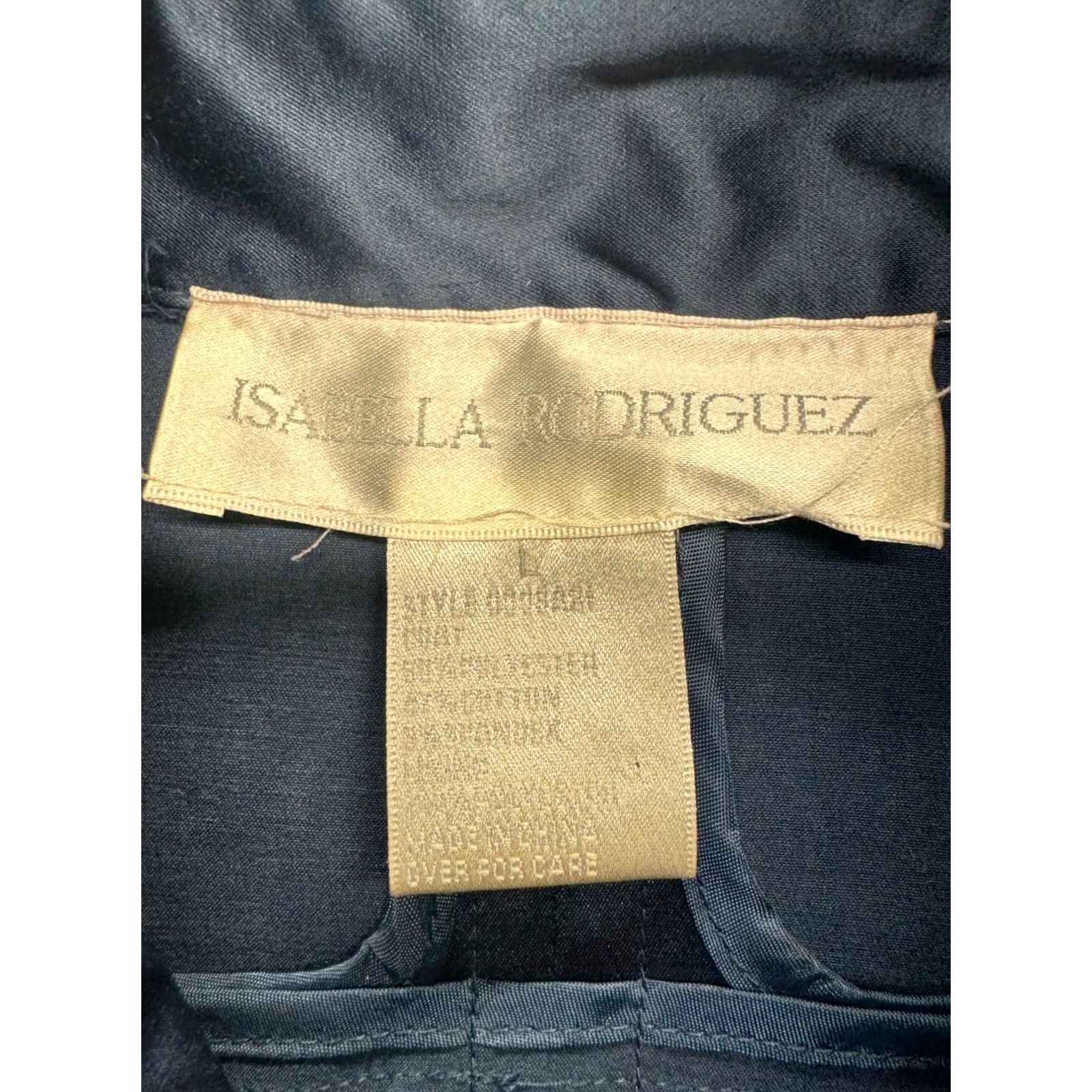 Vintage VINTAGE Double-Breasted Navy Trench Coat With Belt & Button Details Womens M Blue Coat Trench 32in Length (Fall, Spring) Size M / US 6-8 / IT 42-44 - 7 Thumbnail