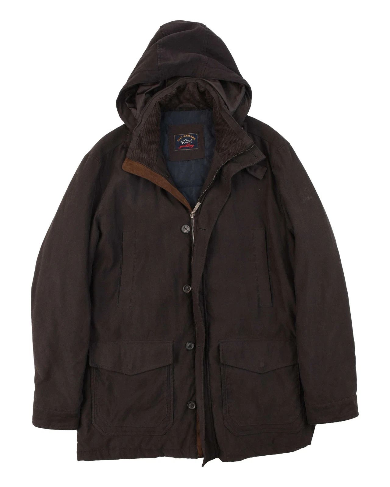 Paul & Shark Paul & Shark Yachting Hooded Field Jacket Coat Brown Size XL Size US XL / EU 56 / 4 - 1 Thumbnail