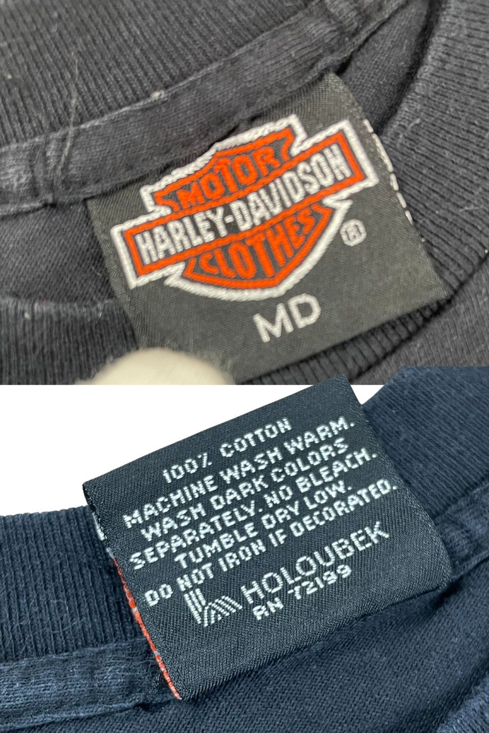 Harley Davidson × Vintage 1991 Harley Pastel Eagle - Holoubek - Single Stitch - Sz M Size US S / EU 44-46 / 1 - 8 Thumbnail