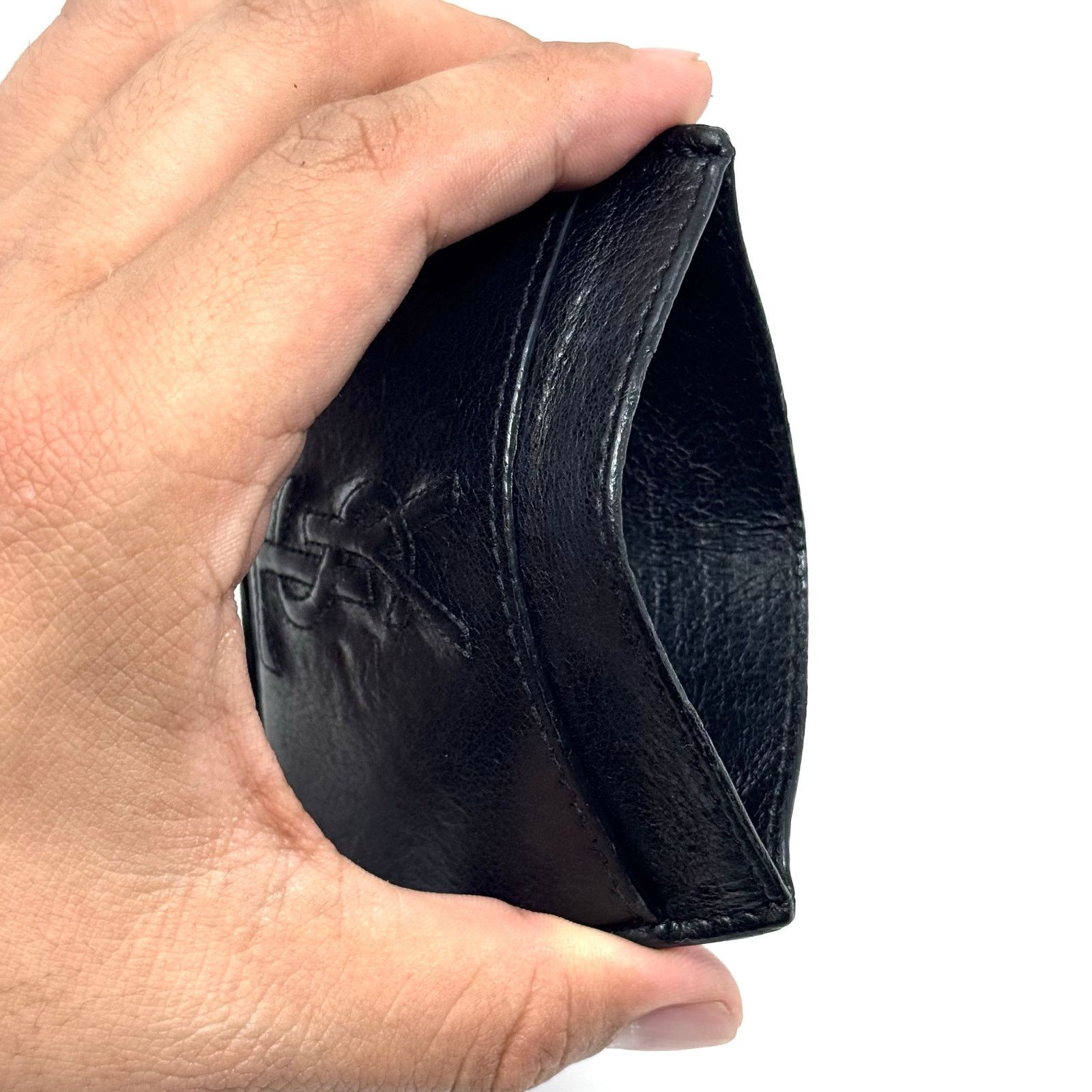 Saint Laurent Paris YSL All Black Cardholder Wallet Size ONE SIZE - 9 Thumbnail