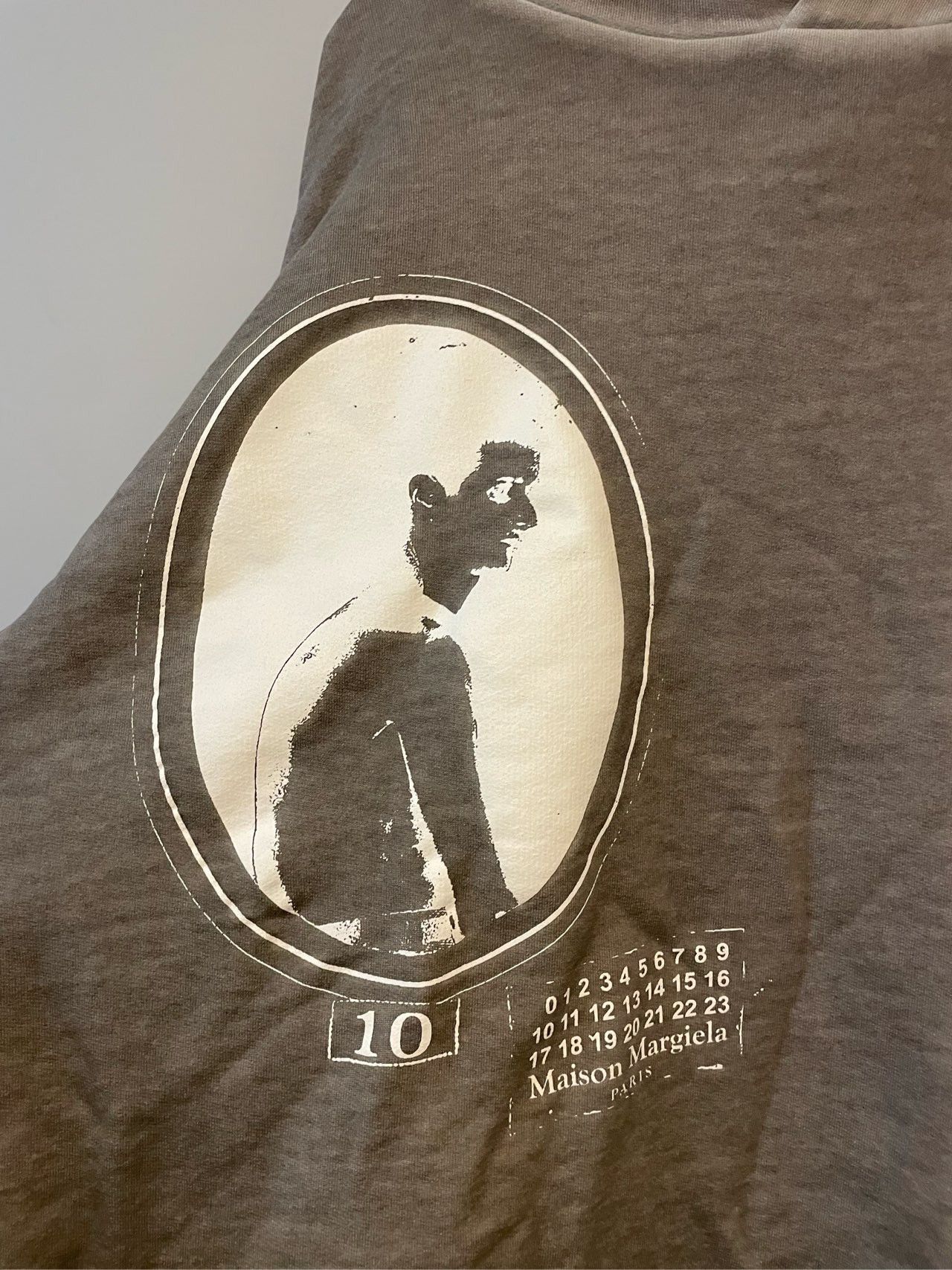 Maison Margiela Maison Margiela Margiela washed gray portrait digital hoodi Size US M / EU 48-50 / 2 - 3 Thumbnail