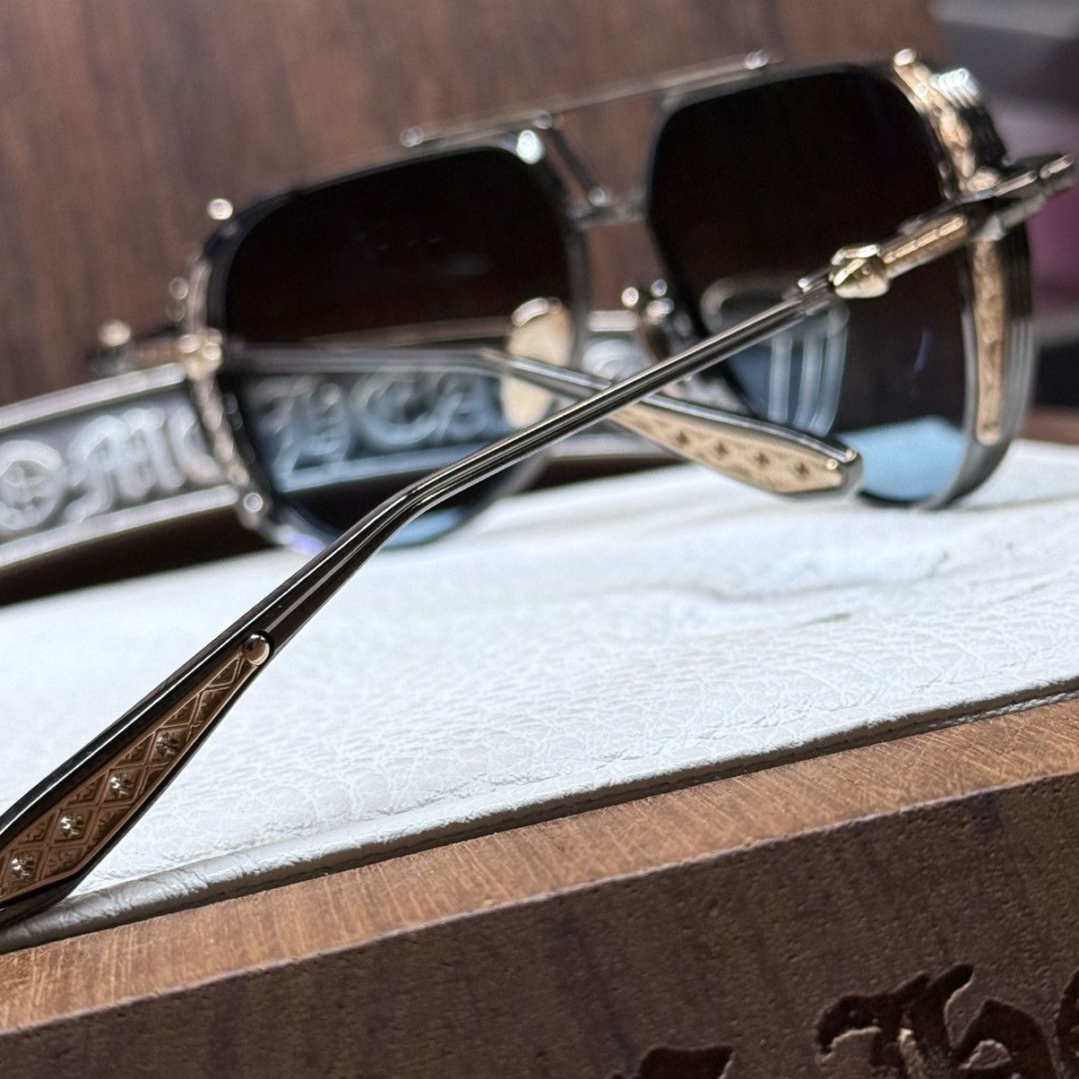 Chrome Hearts Chrome Hearts Box Eden 1/1 Sunglasses Size ONE SIZE - 10 Thumbnail
