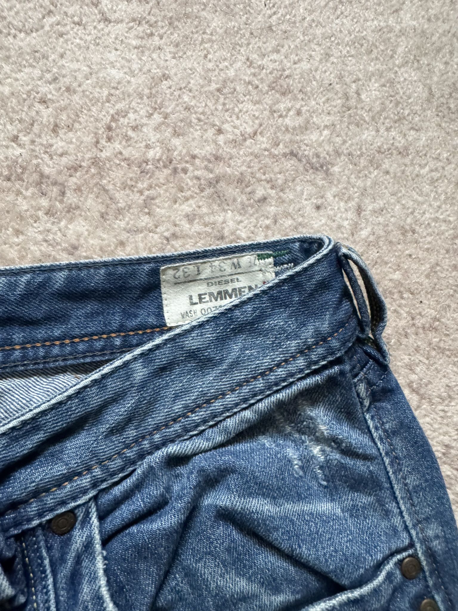 Diesel Diesel Lemmen vintage denim pants swag flared jeans trashed Size US 34 / EU 50 - 4 Thumbnail