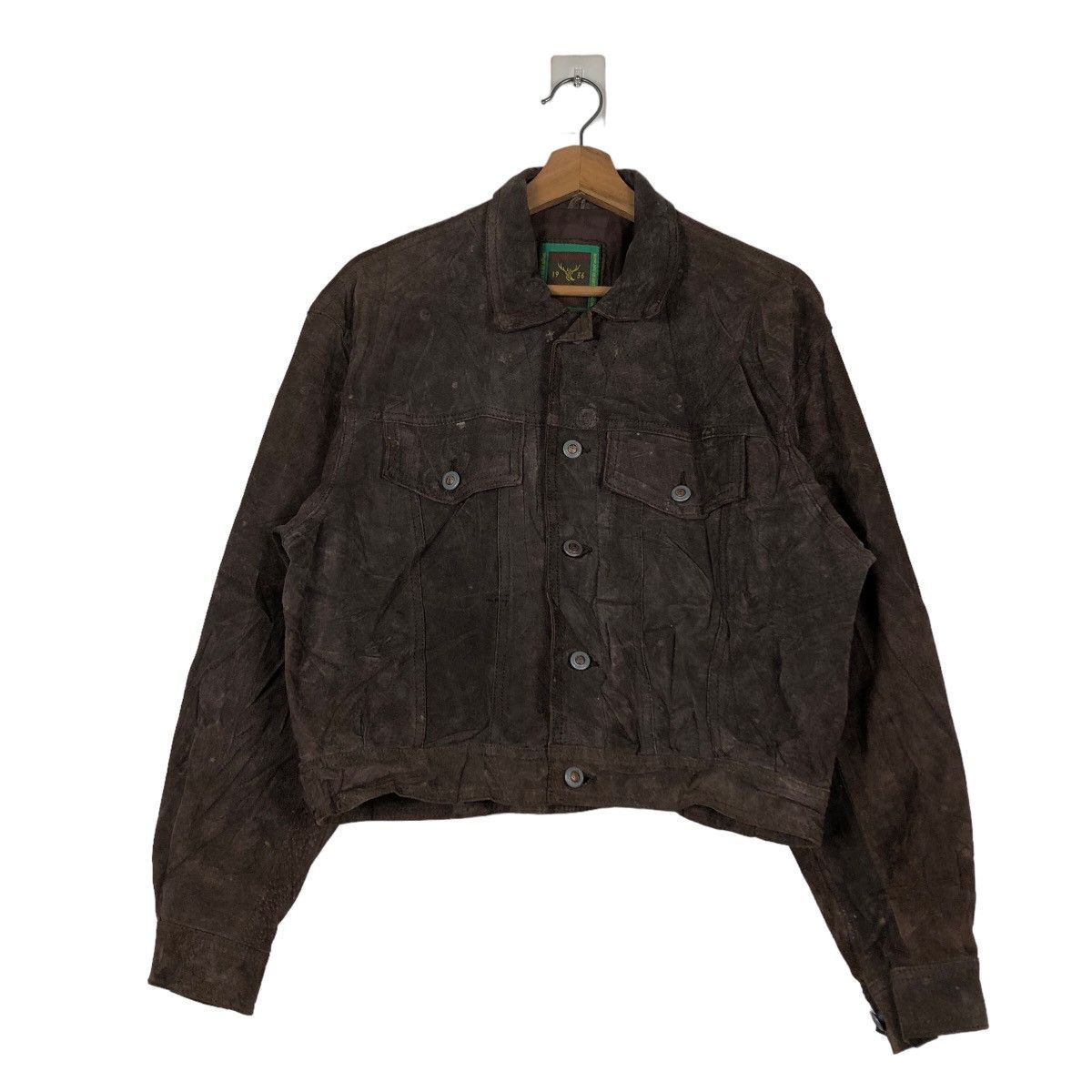 Japanese Brand 🔥Vintage Biker Fly Leather Jacket Sunvalley Japan Made Size US M / EU 48-50 / 2 - 1 Thumbnail
