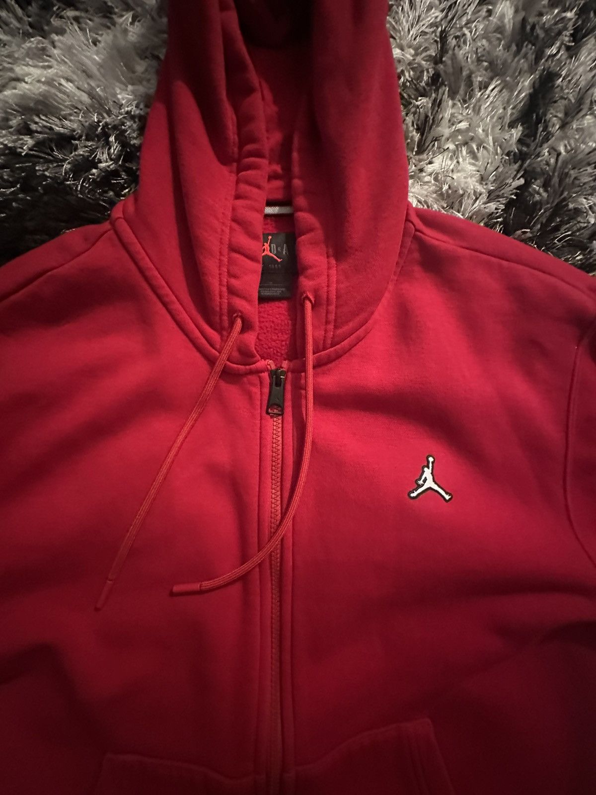Jordan Brand Air Jordan Hooded Zipped Jacket 'Red' Size US S / EU 44-46 / 1 - 1 Thumbnail