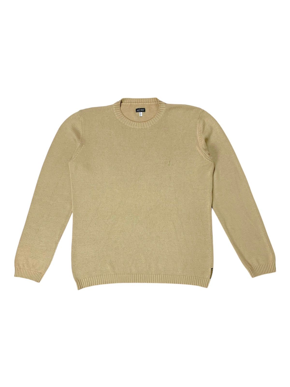 Emporio Armani Vintage Y2K Armani Cotton Knit Jumper Sweater Size US L / EU 52-54 / 3 - 7 Thumbnail