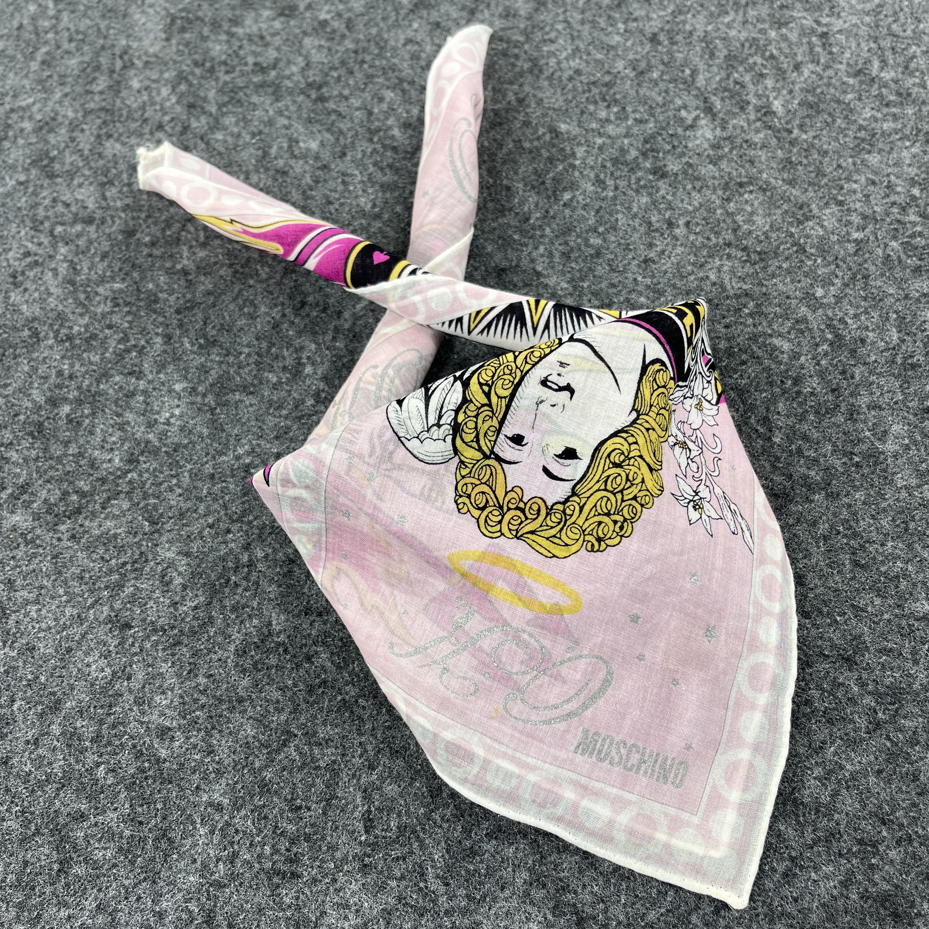 Moschino × Vintage Vintage Moschino Handkerchief / Bandana / Neckerchief B317 Size ONE SIZE - 7 Thumbnail