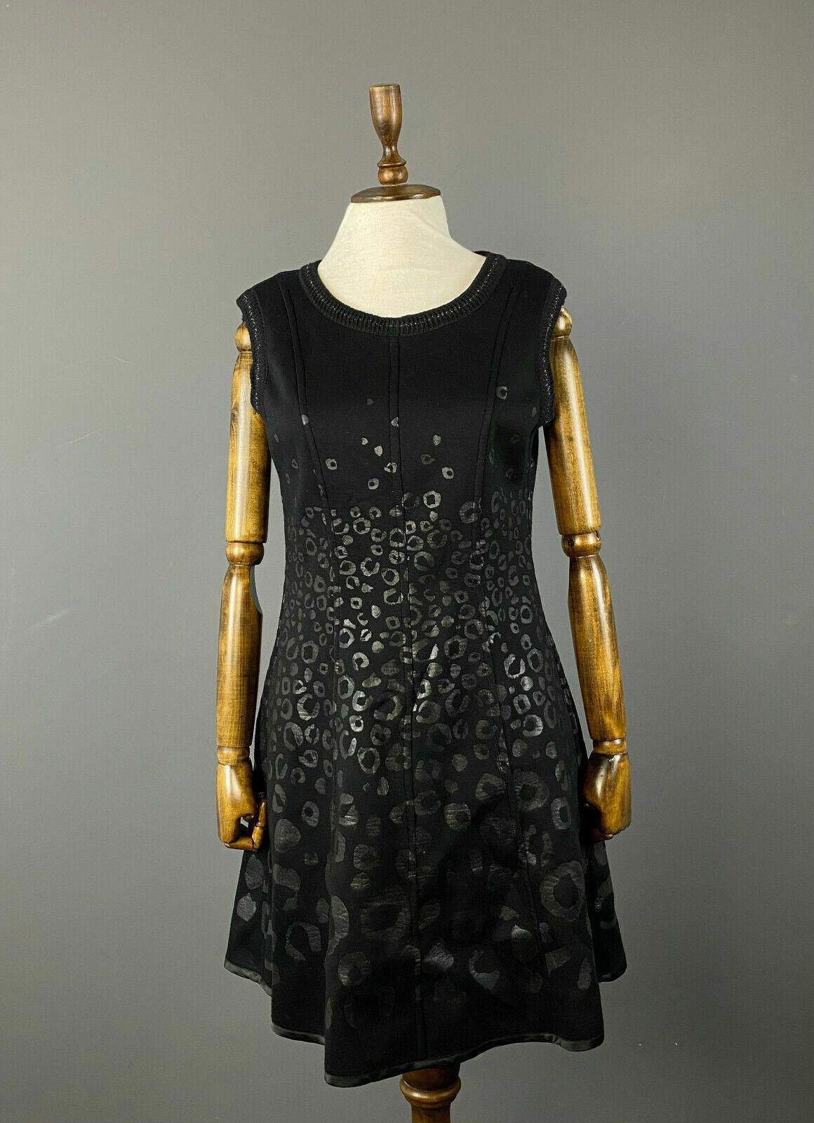 Designer Save The Queen Black / Purple A-Line Reversible Dress Size M / US 6-8 / IT 42-44 - 2 Thumbnail