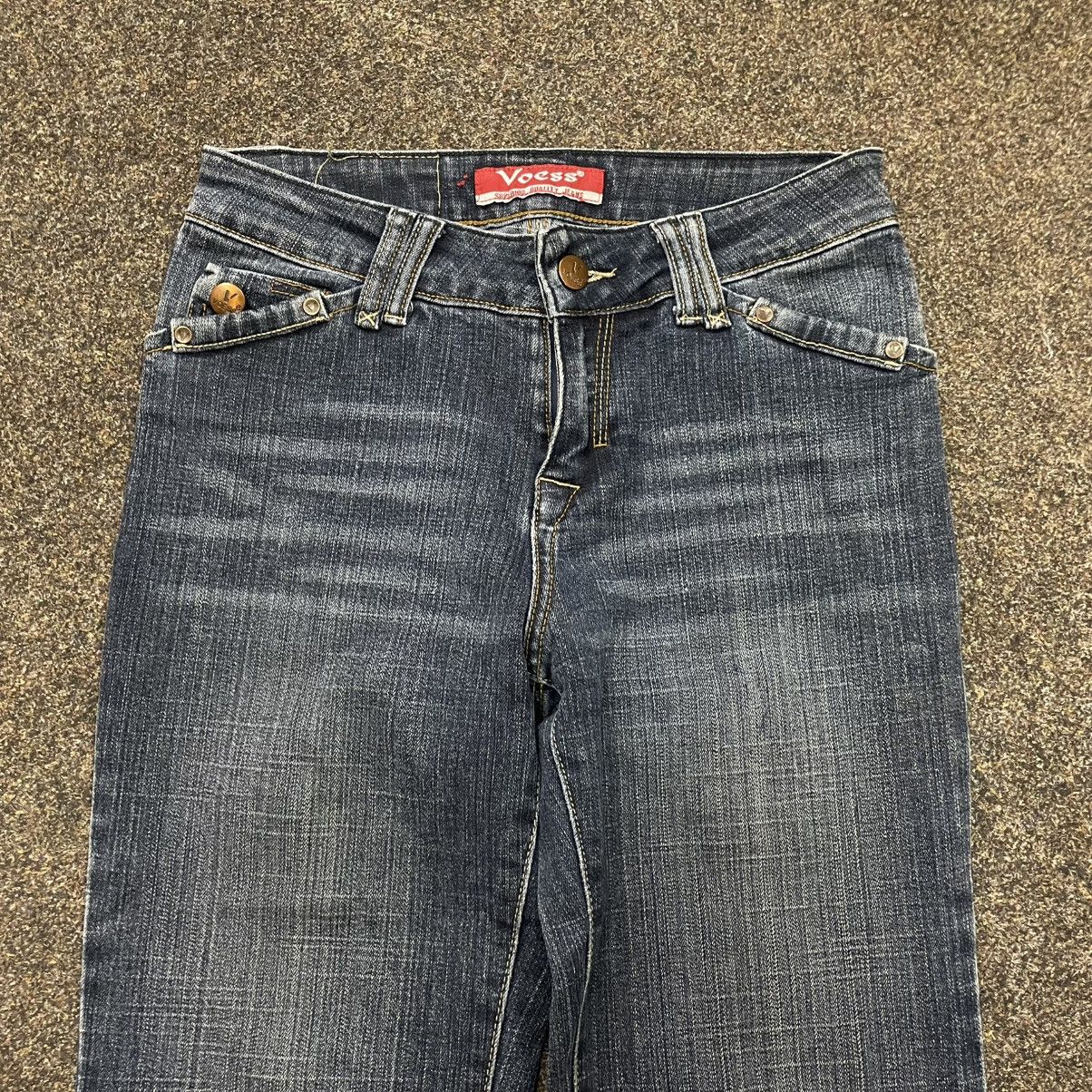 Vintage Vintage Y2K Baggy Wide Leg Flared Jeans Skater 90s Faded Size 32" / US 10 / IT 46 - 4 Thumbnail