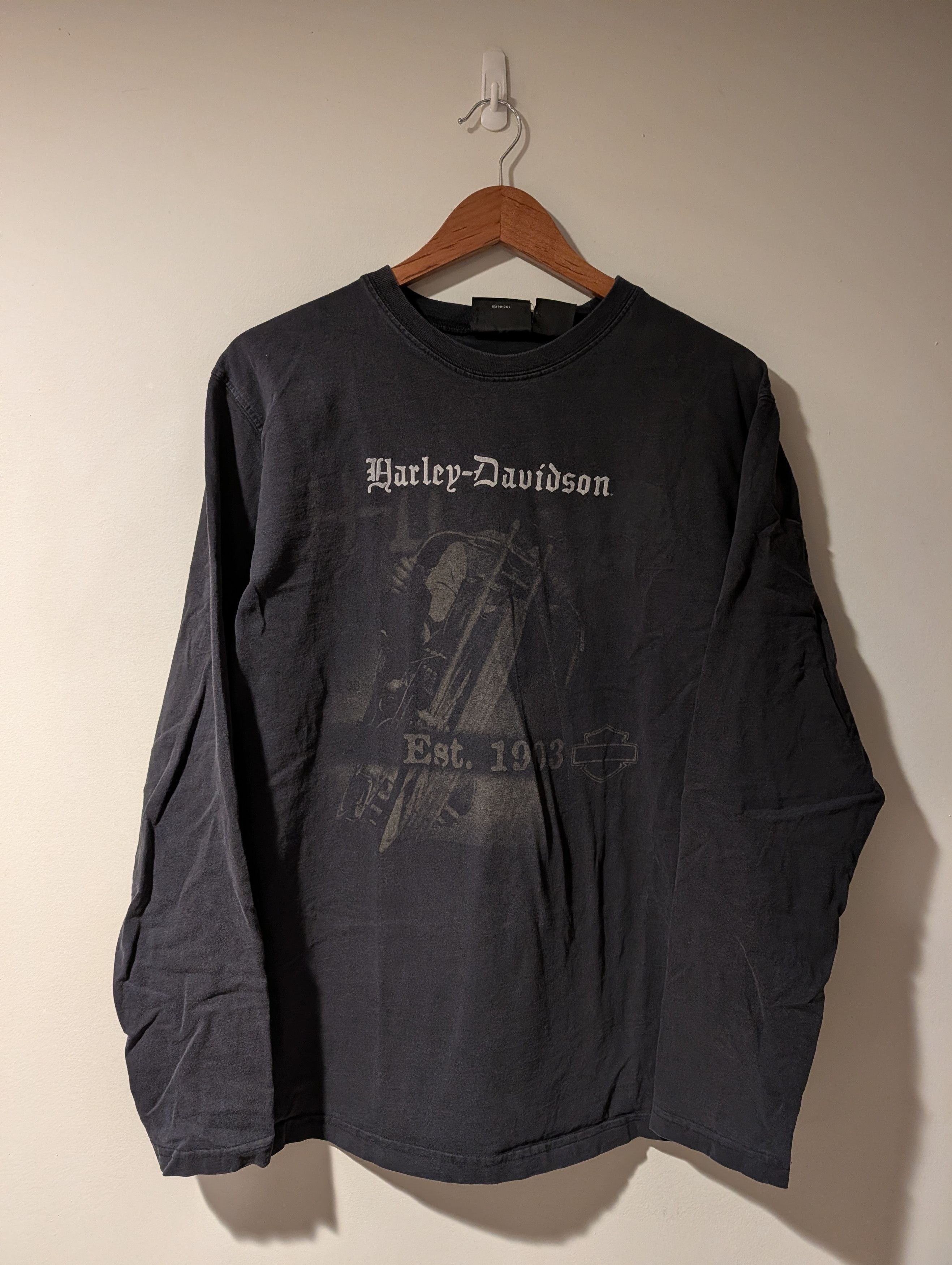 Harley Davidson Vintage Harley-Davidson Est. 1903 Long Sleeve Shirt USA Size US XL / EU 56 / 4 - 1 Thumbnail