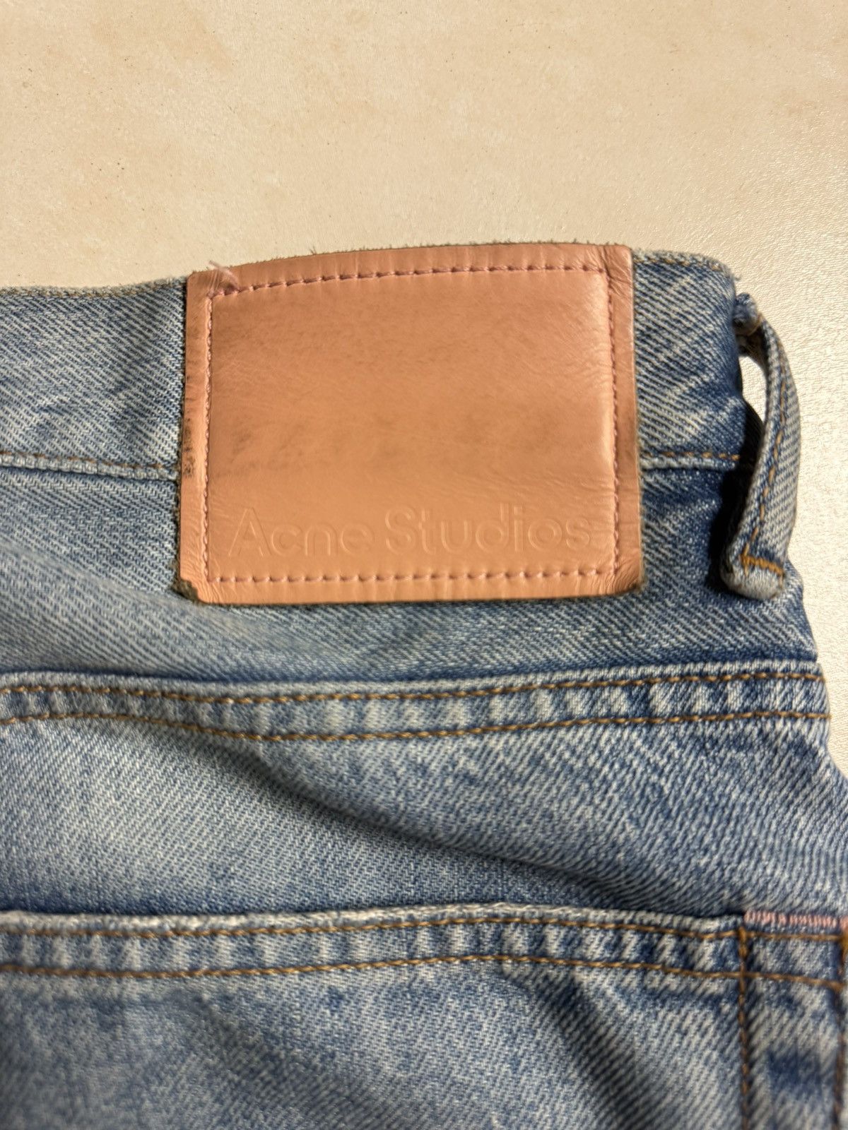 Acne Studios Acne Studios Super Baggy Jeans 1989m Light Blue Trash 
