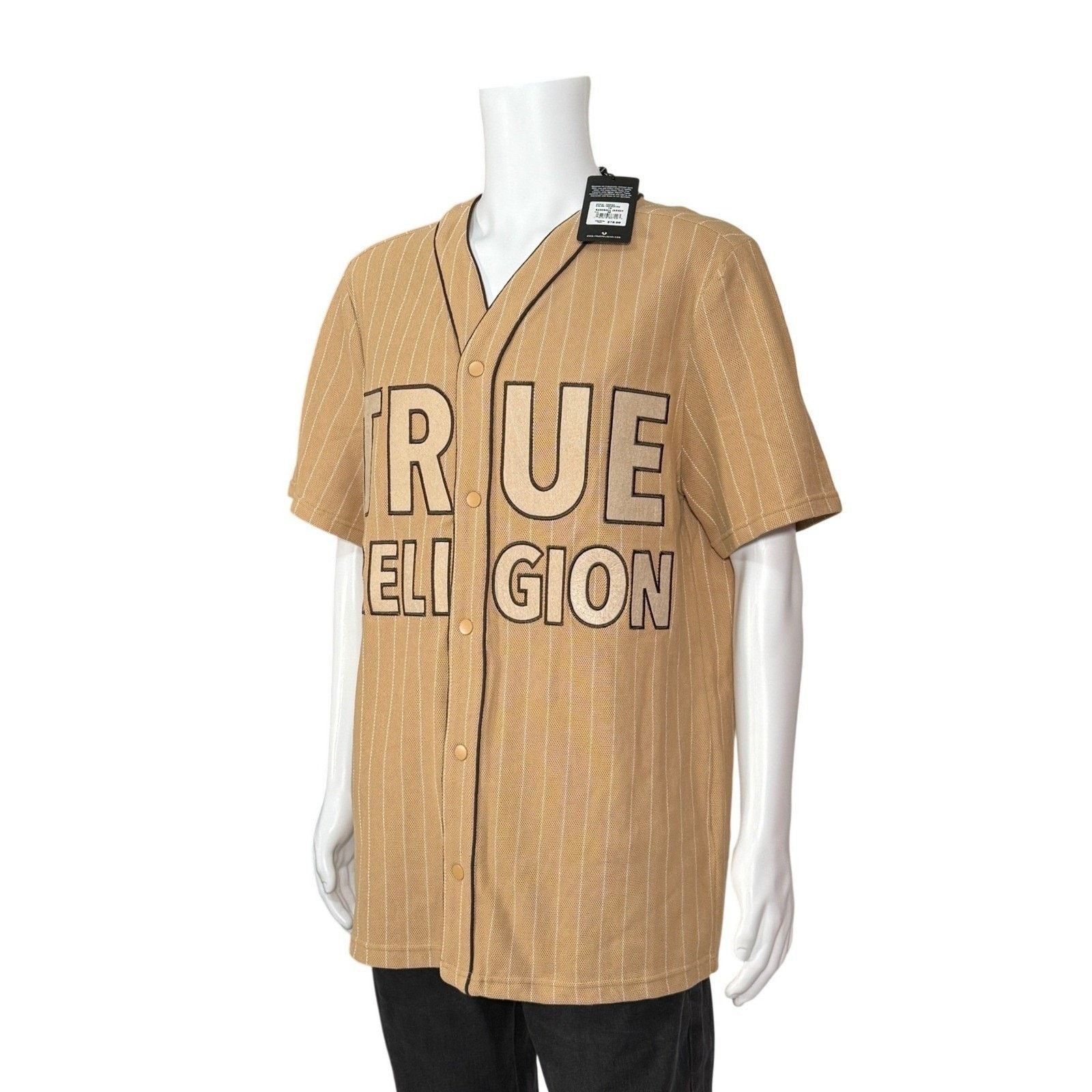 True Religion True Religion Mens Baseball Jersey Short Sleeve Button Up M Size US M / EU 48-50 / 2 - 4 Thumbnail