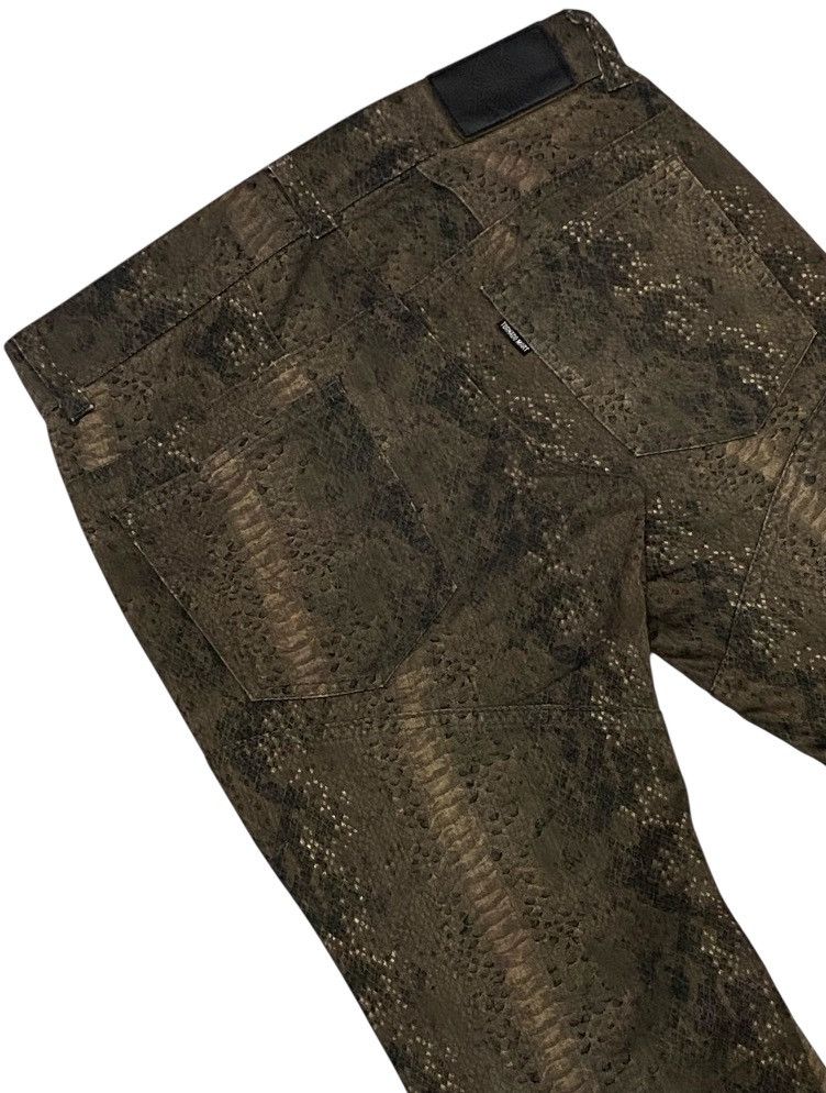 Tornado Mart 💃Tornado Mart 00s “Snakeskin”Woven Laced Flare Cut Pants Size US 30 / EU 46 - 7 Thumbnail