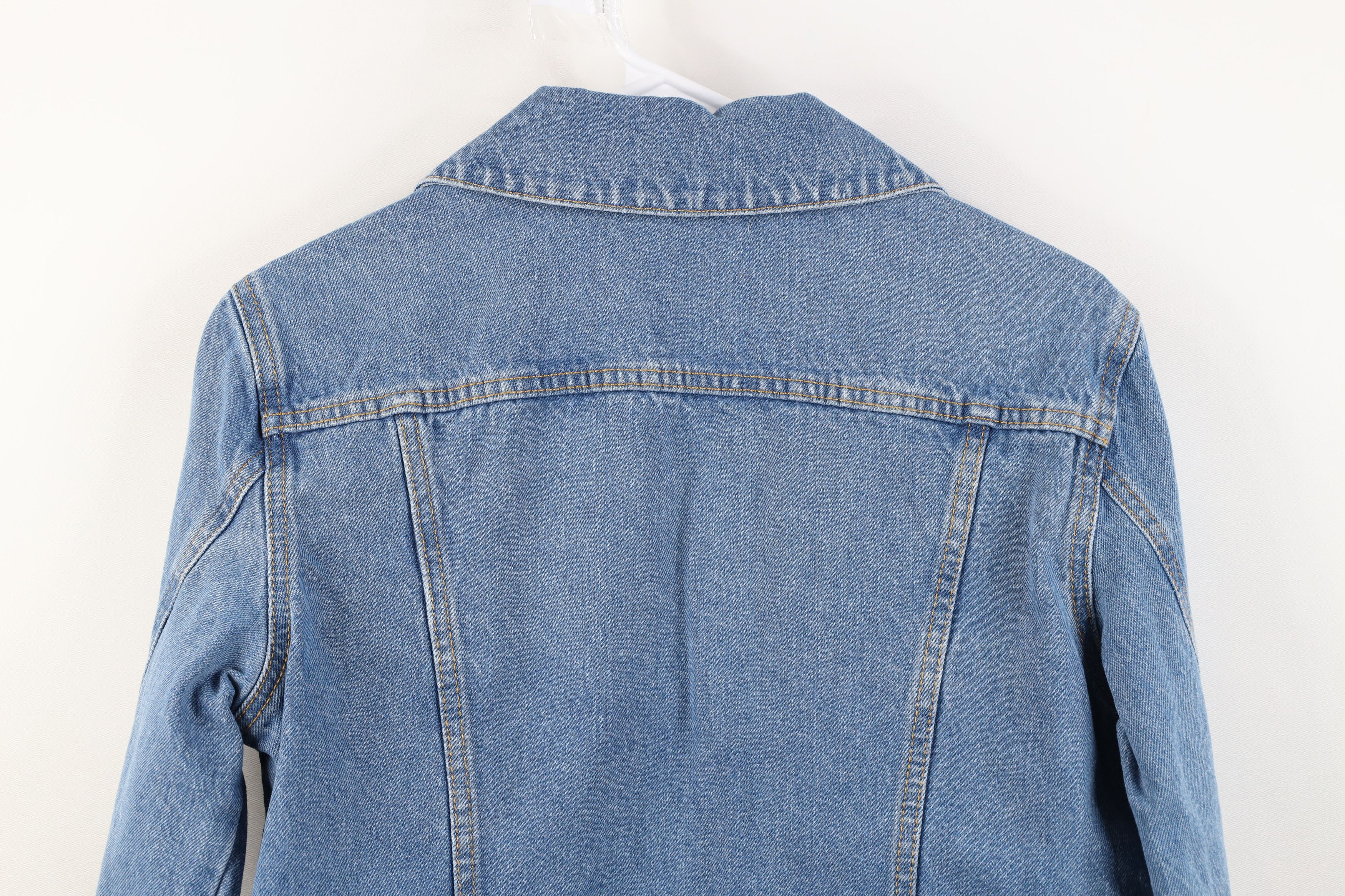Vintage Hudson Jeans Faded Denim Jean Trucker Jacket Blue Size S / US 4 / IT 40 - 14 Thumbnail