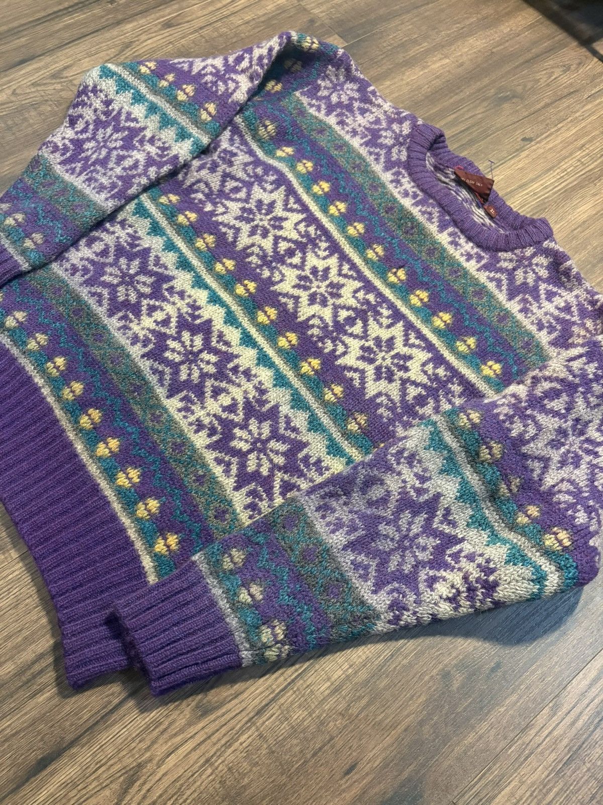 Chaps Ralph Lauren 🔥Vintage 90s Ralph Lauren Shetland Wool Fair Isle Sweater🔥 Size US XL / EU 56 / 4 - 2 Thumbnail