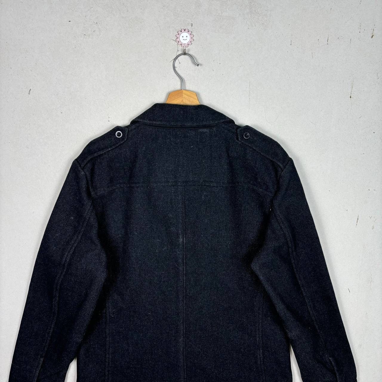 Tommy Hilfiger Tommy Hilfiger Black Wool Double Pocket Jacket Size US M / EU 48-50 / 2 - 4 Thumbnail