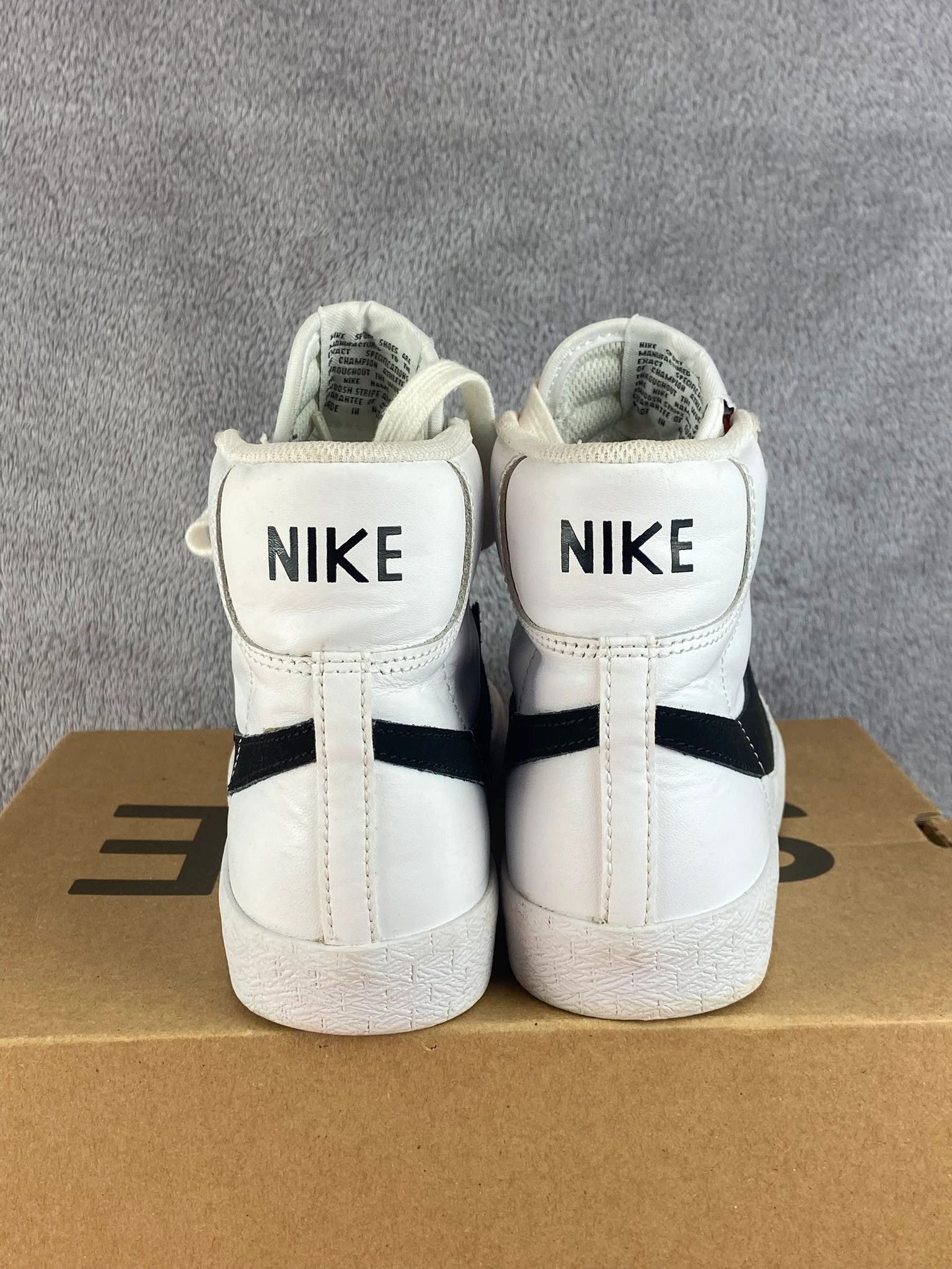 Nike Nike Blazer Mid sneakers white black Size US 5.5 / EU 38 - 3 Thumbnail