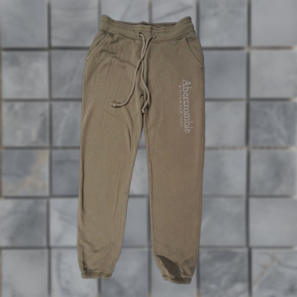 Abercrombie & Fitch ABERCROMBIE & FITCH Women’s Sweatpants XS Brown Lightweight Straight Leg Casual Size 26" / US 2 / IT 38 - 1 Thumbnail