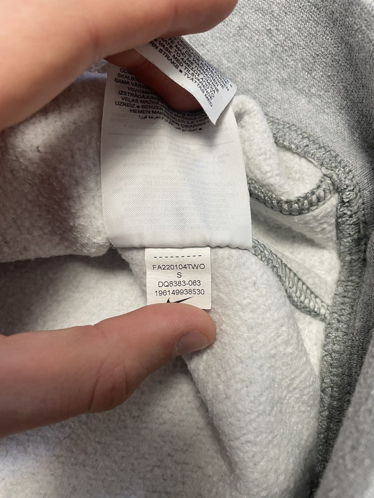 Nike Nike Gray Basic Sweatshirt Y2K Size US S / EU 44-46 / 1 - 12 Thumbnail