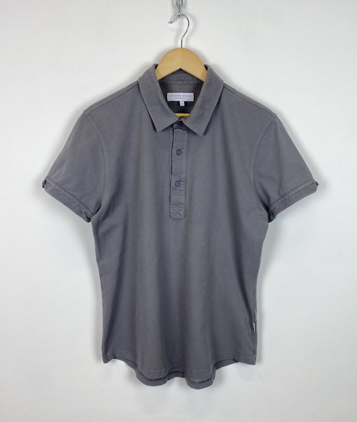 Orlebar Brown Orlebar Brown Tailored Fit Polo Shirt Men’s Size XL Gray Top Size US XL / EU 56 / 4 - 1 Thumbnail