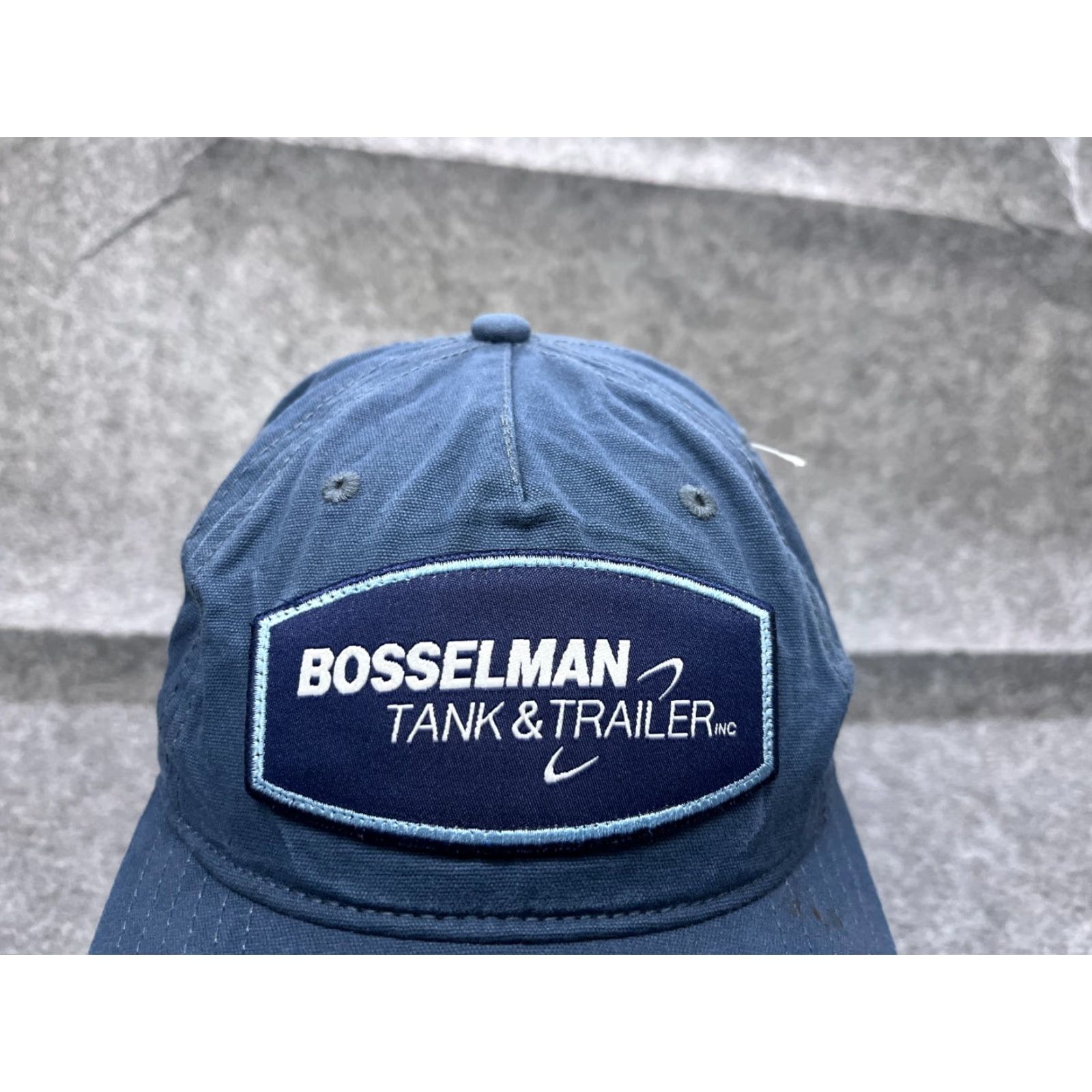 Vintage Richardson Bosselman Tank & Trailer Hat Cap Strap Back One Size Blue 100% Cotton Twill Men Adjustable Baseball Cap Size ONE SIZE - 2 Thumbnail