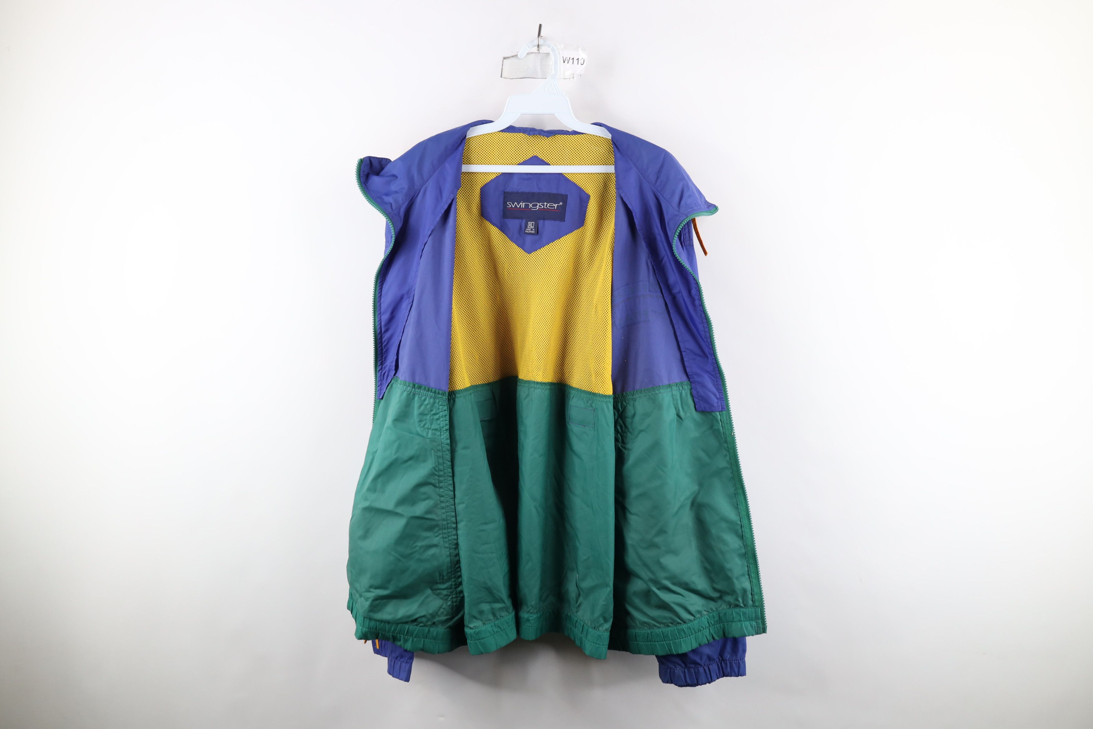 Vintage Vintage 90s Wendys Food Fresh Stuffed Pitas Hooded Jacket Size US XL / EU 56 / 4 - 7 Thumbnail