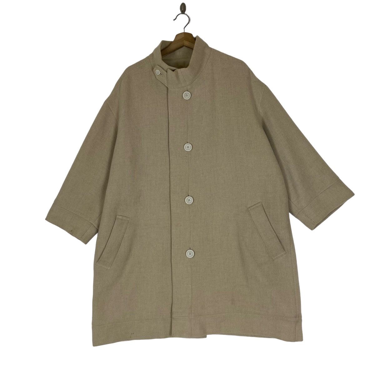 Issey Miyake ✨Issey Miyake Plantation wool oversize long coat Size US M / EU 48-50 / 2 - 4 Thumbnail