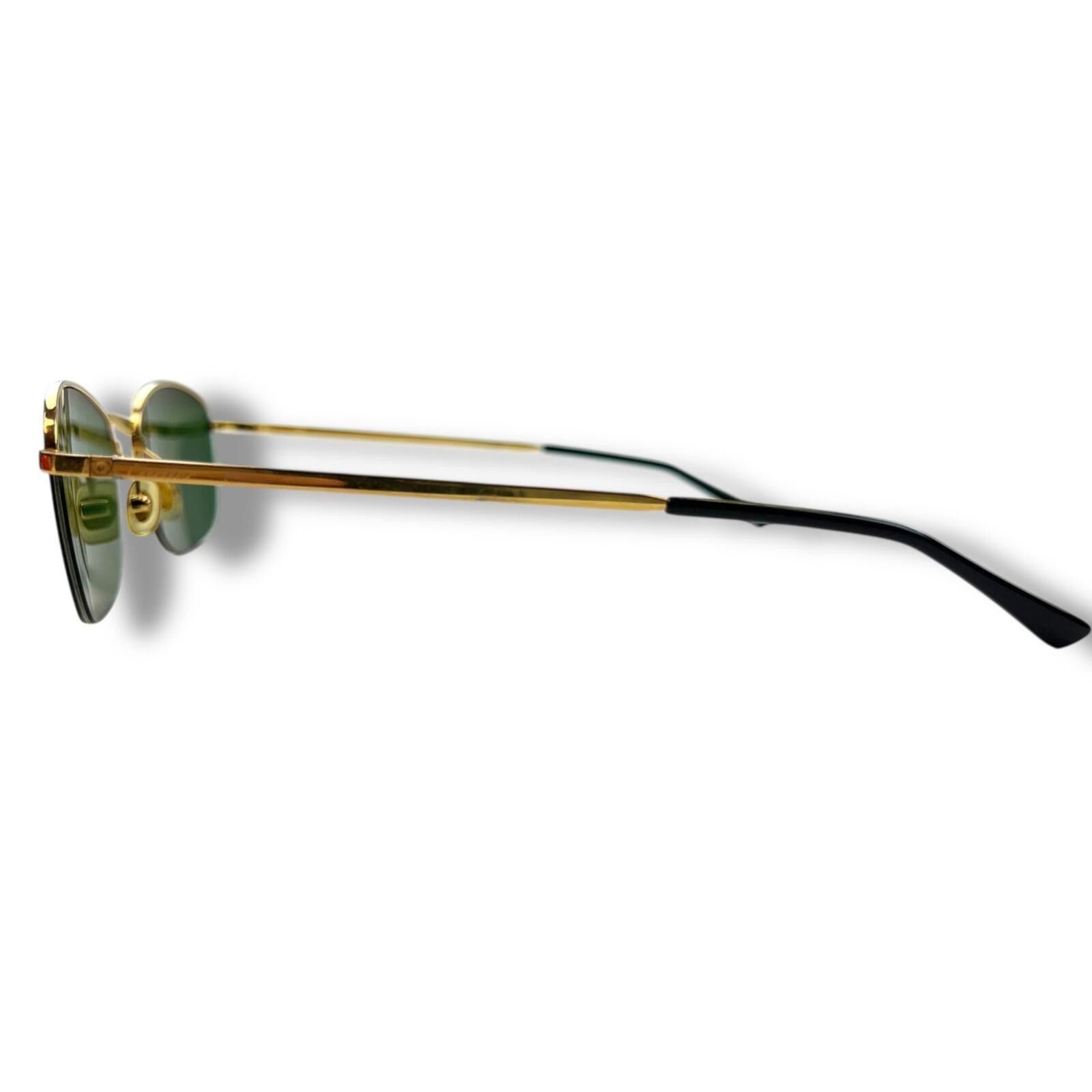 Cartier Cartier Gold Plated Half Rim Sunglasses w/ Custom Lenses Size ONE SIZE - 2 Thumbnail