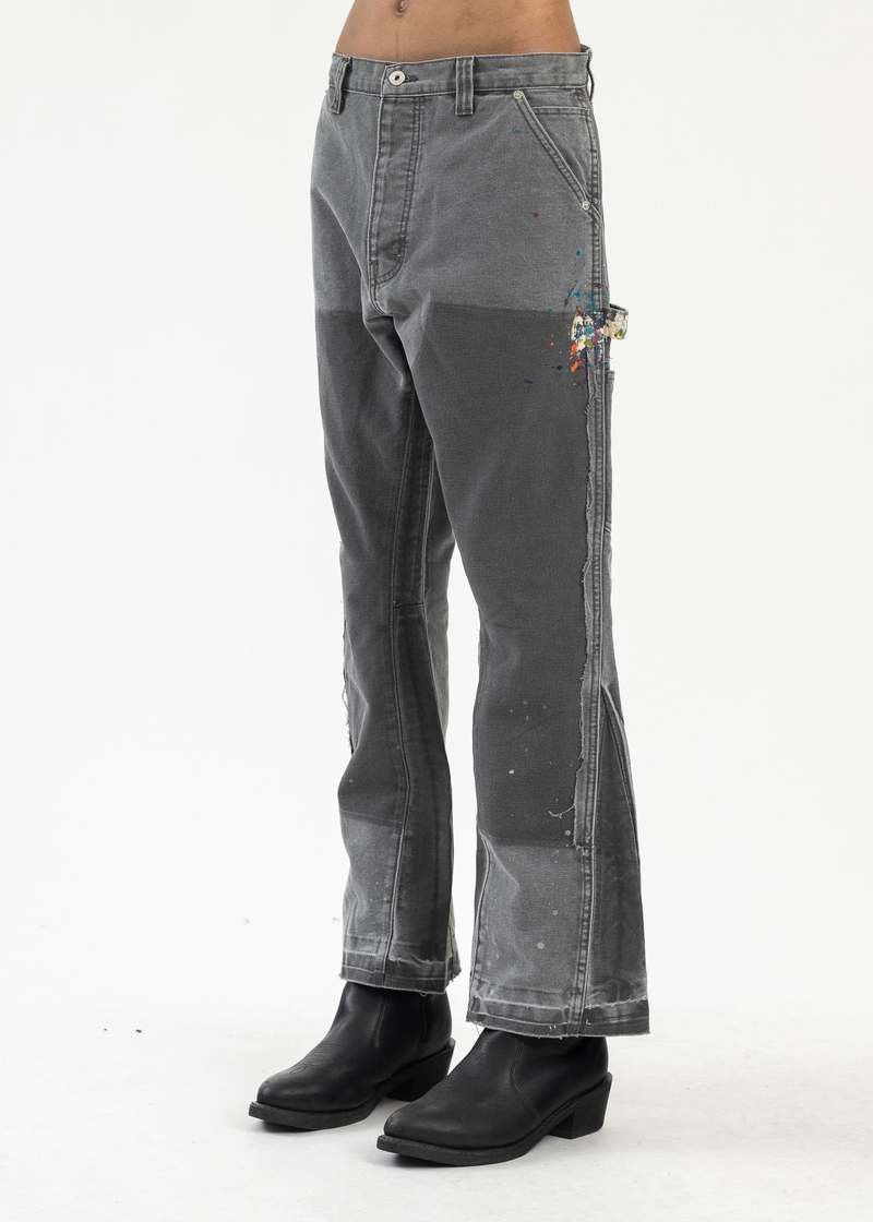 Gallery Dept. o1mle0226 La Flare Jeans in Charcoal Gray Size US 31 - 2 Thumbnail
