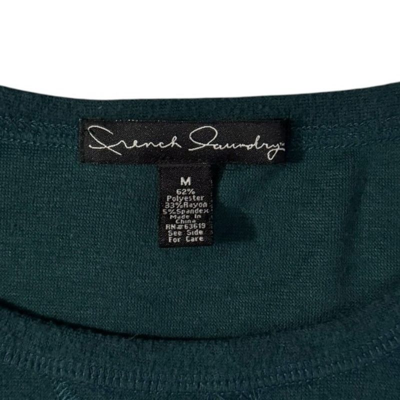 Other Vintage French Laundry Teal Pullover Faux Leather Cuff Size M / US 6-8 / IT 42-44 - 2 Thumbnail