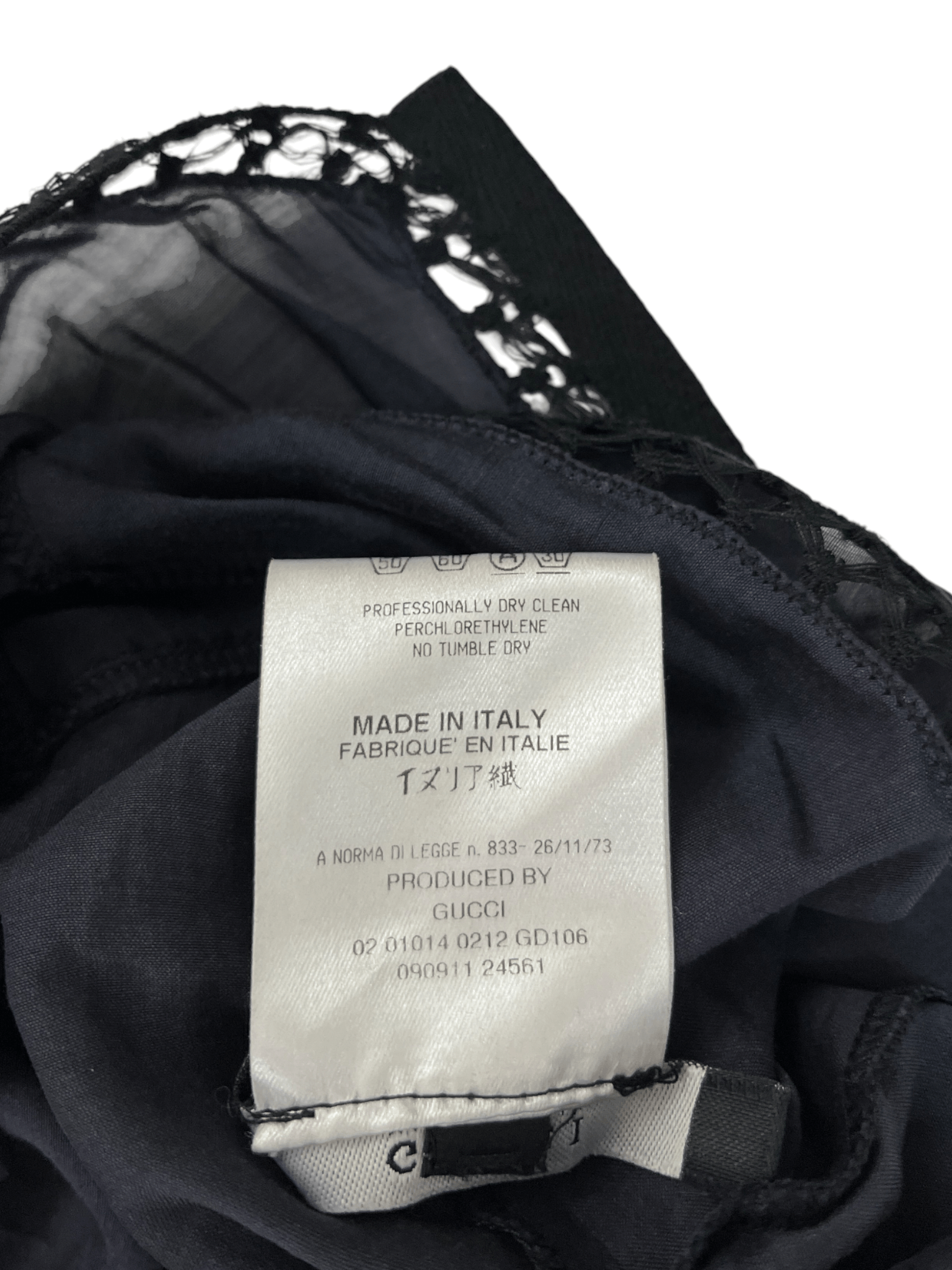 Gucci Gucci Black Sheer Cotton Blouse Size S / US 4 / IT 40 - 7 Thumbnail