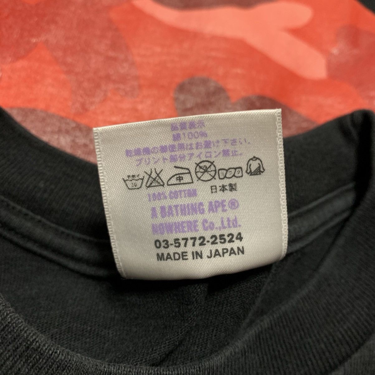 Bape Bape Medium Big Ape Head Red Camo Black Tee A Bathing Ape Size US M / EU 48-50 / 2 - 8 Thumbnail