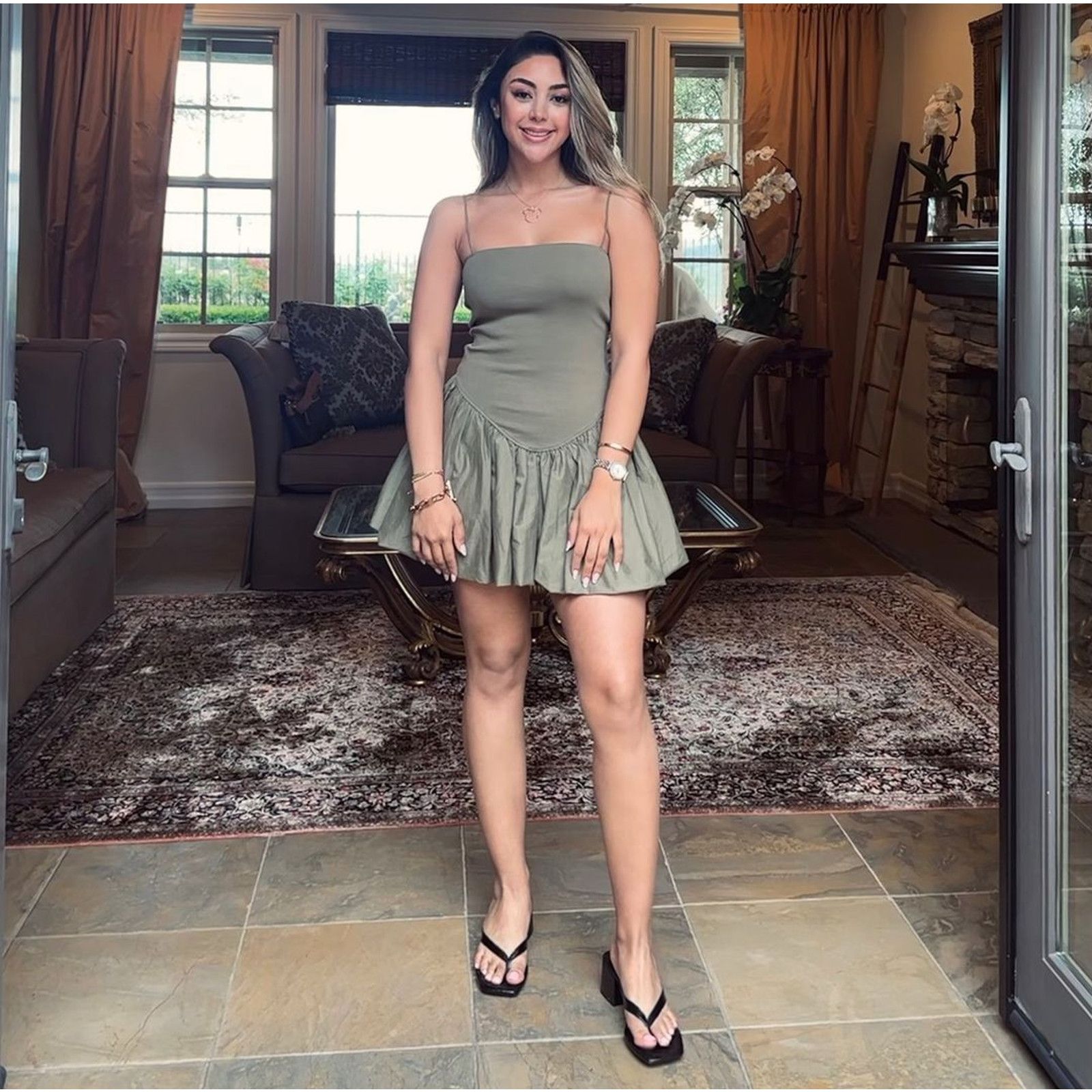 Zara ZARA BLOGGER FAVE!!! Short Dress with Spaghetti Straps Size L / US 10 / IT 46 - 17 Thumbnail