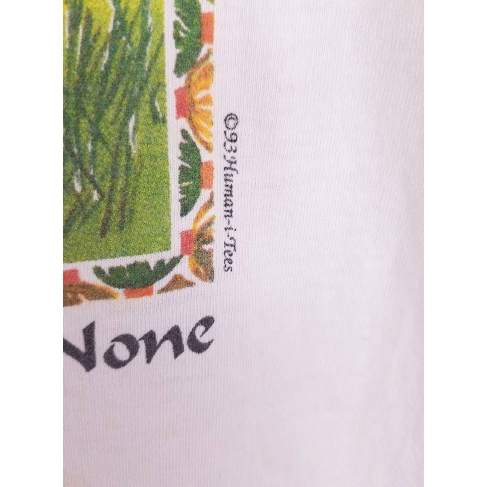 Hanes VINTAGE T-Shirt Mens L White Hanes 93' 3,2,1 ... AND THEN THERE WERE NONE HUMANS I TEES ELEPHANTS Cotton Size US L / EU 52-54 / 3 - 7 Thumbnail