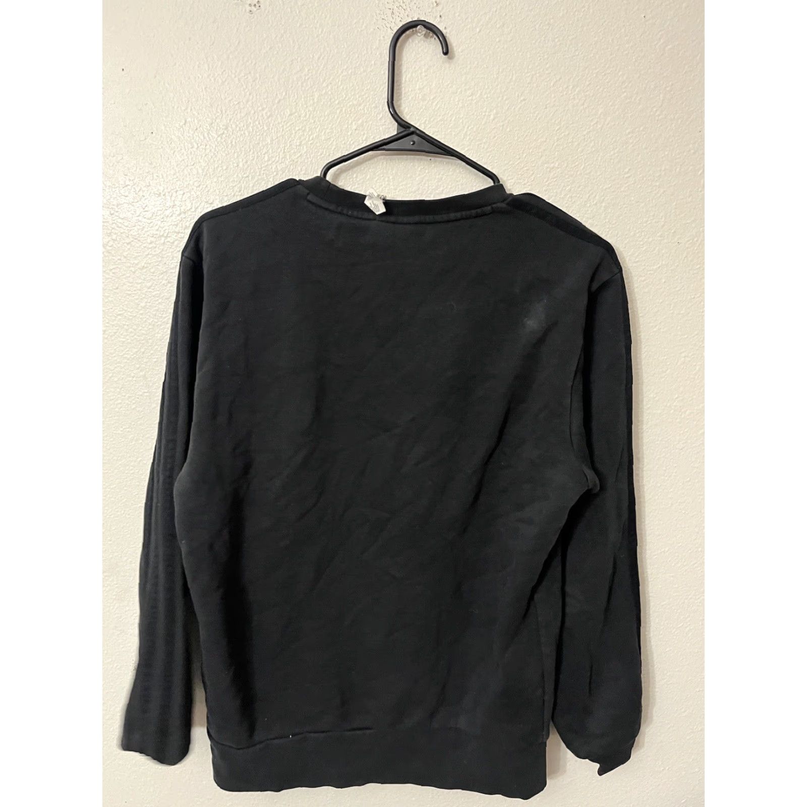 Adidas Adidas Sweatshirt Men Small Black Pullover Hoodie Long Sleeve Fleece Logo Striped All Seasons Size US S / EU 44-46 / 1 - 2 Thumbnail