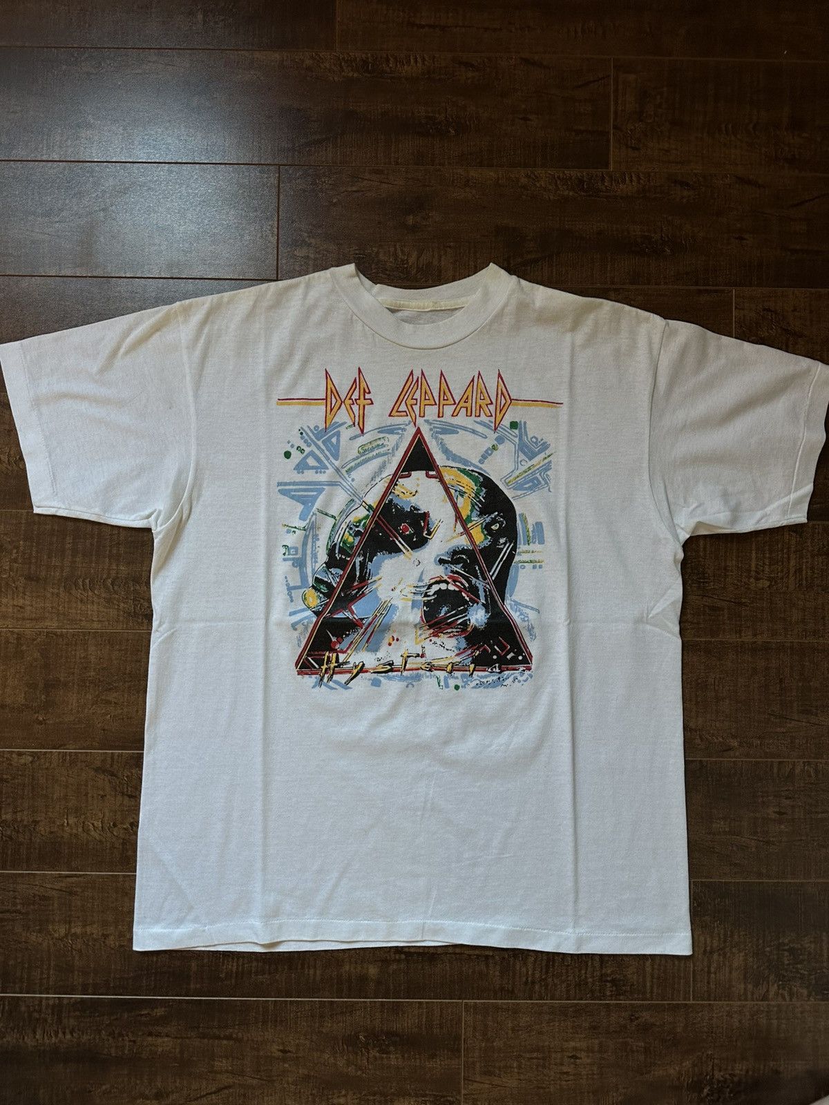Vintage Vintage 1987 Def Leopard T-Shirt Size US L / EU 52-54 / 3 - 1 Thumbnail